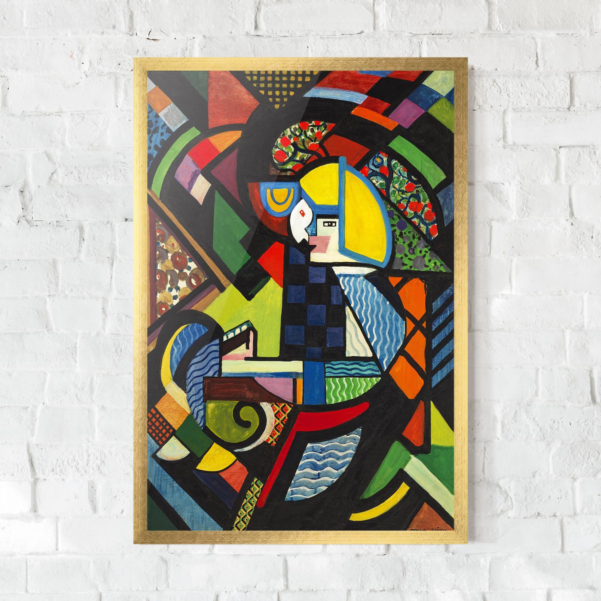 Keretezett Poszter Mix Color Shapes mockup 0