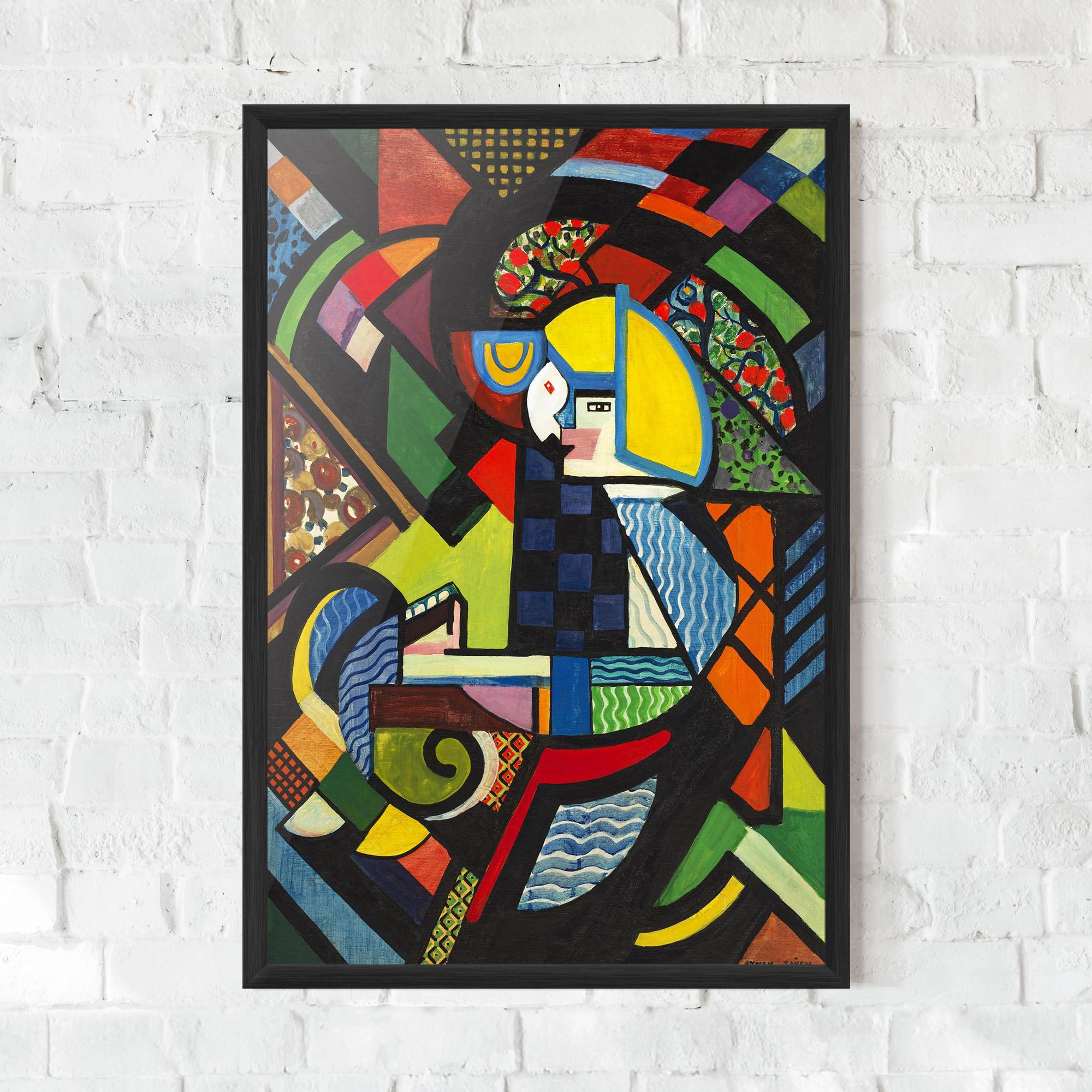 Keretezett Poszter Mix Color Shapes mockup 0