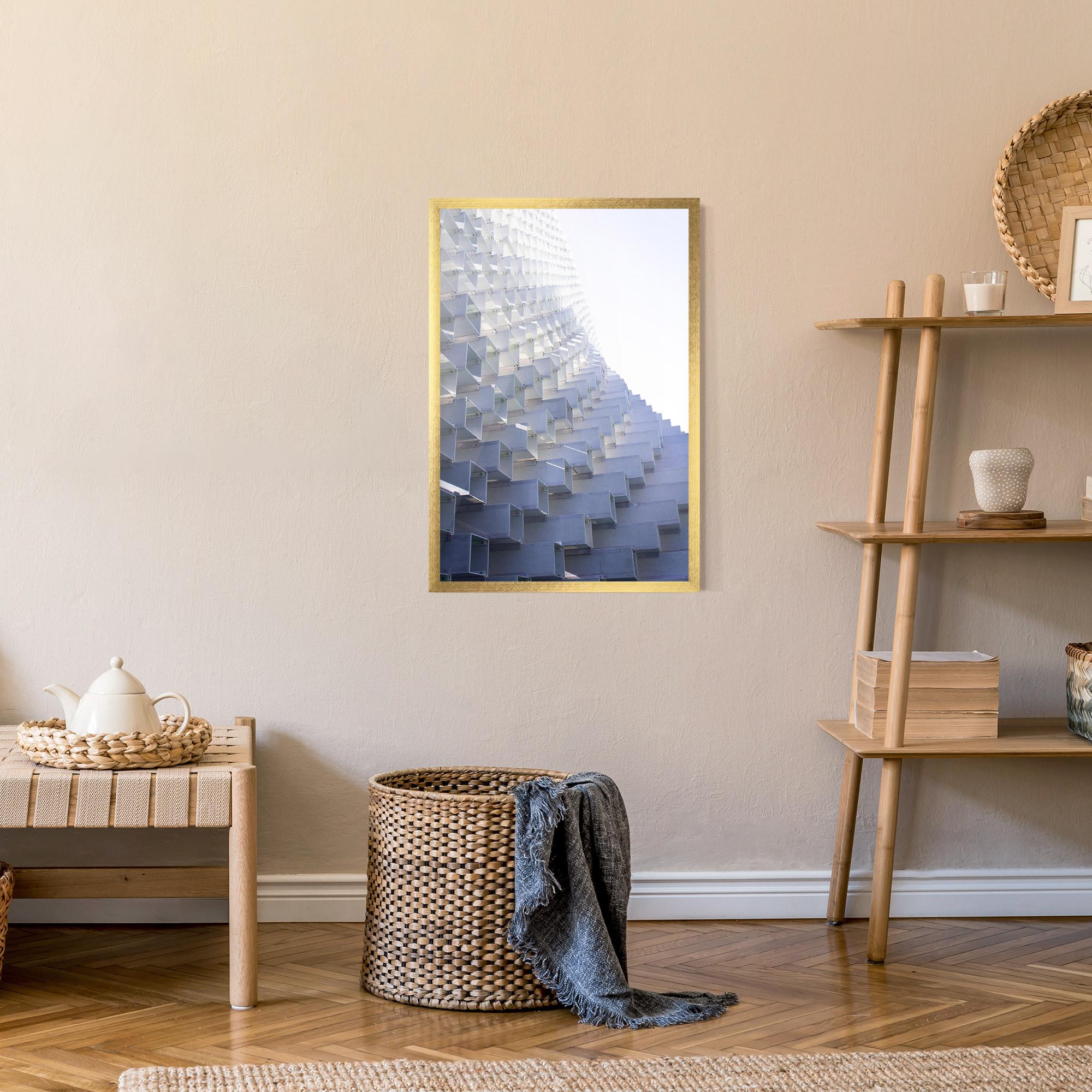 Keretezett Poszter 3d White Square mockup 9