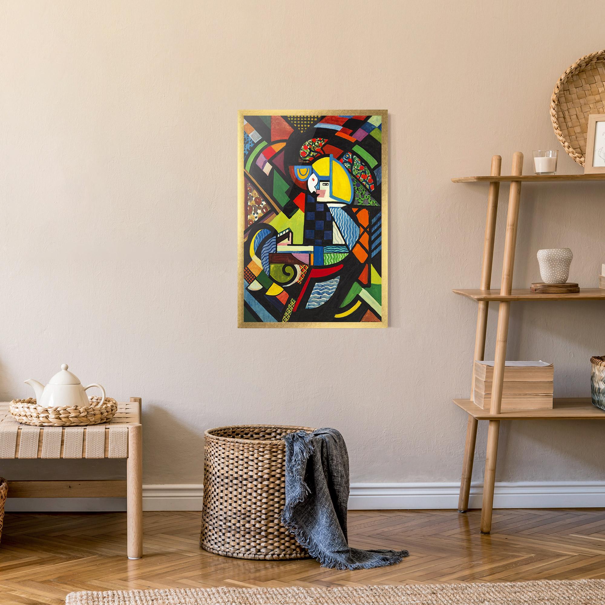 Keretezett Poszter Mix Color Shapes mockup 9