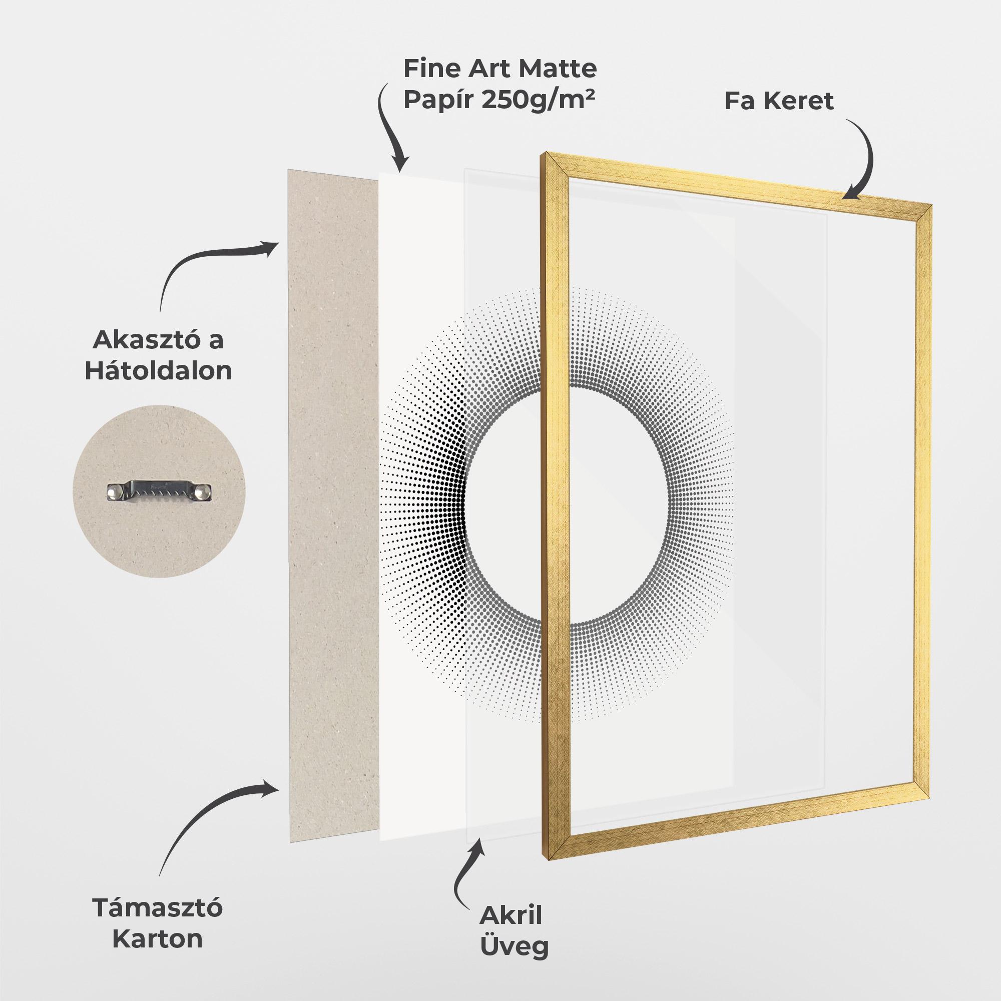 Keretezett Poszter White Center mockup 1