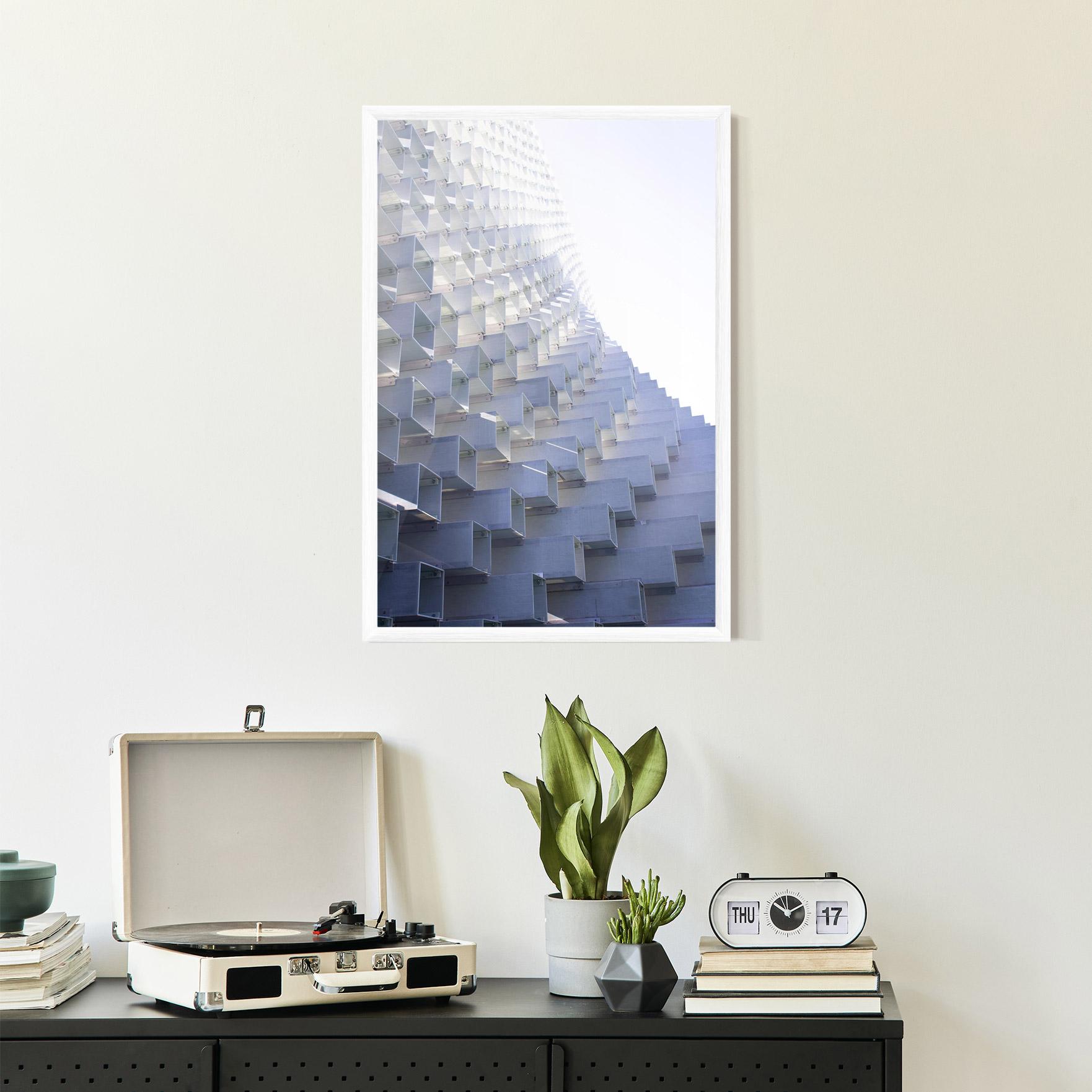 Keretezett Poszter 3d White Square mockup 2