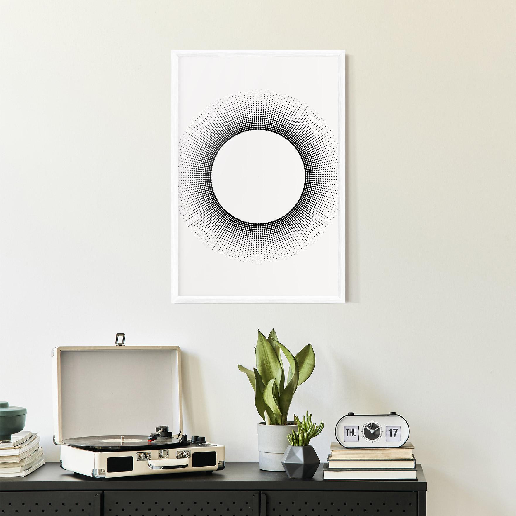 Keretezett Poszter White Center mockup 2