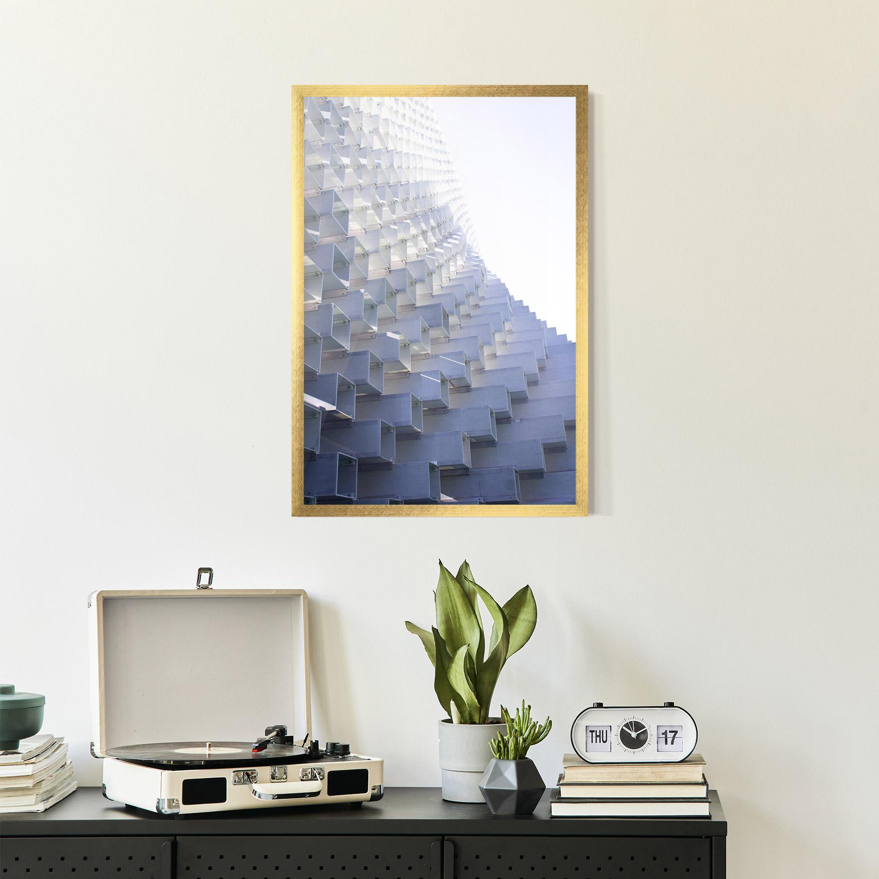 Keretezett Poszter 3d White Square mockup 2