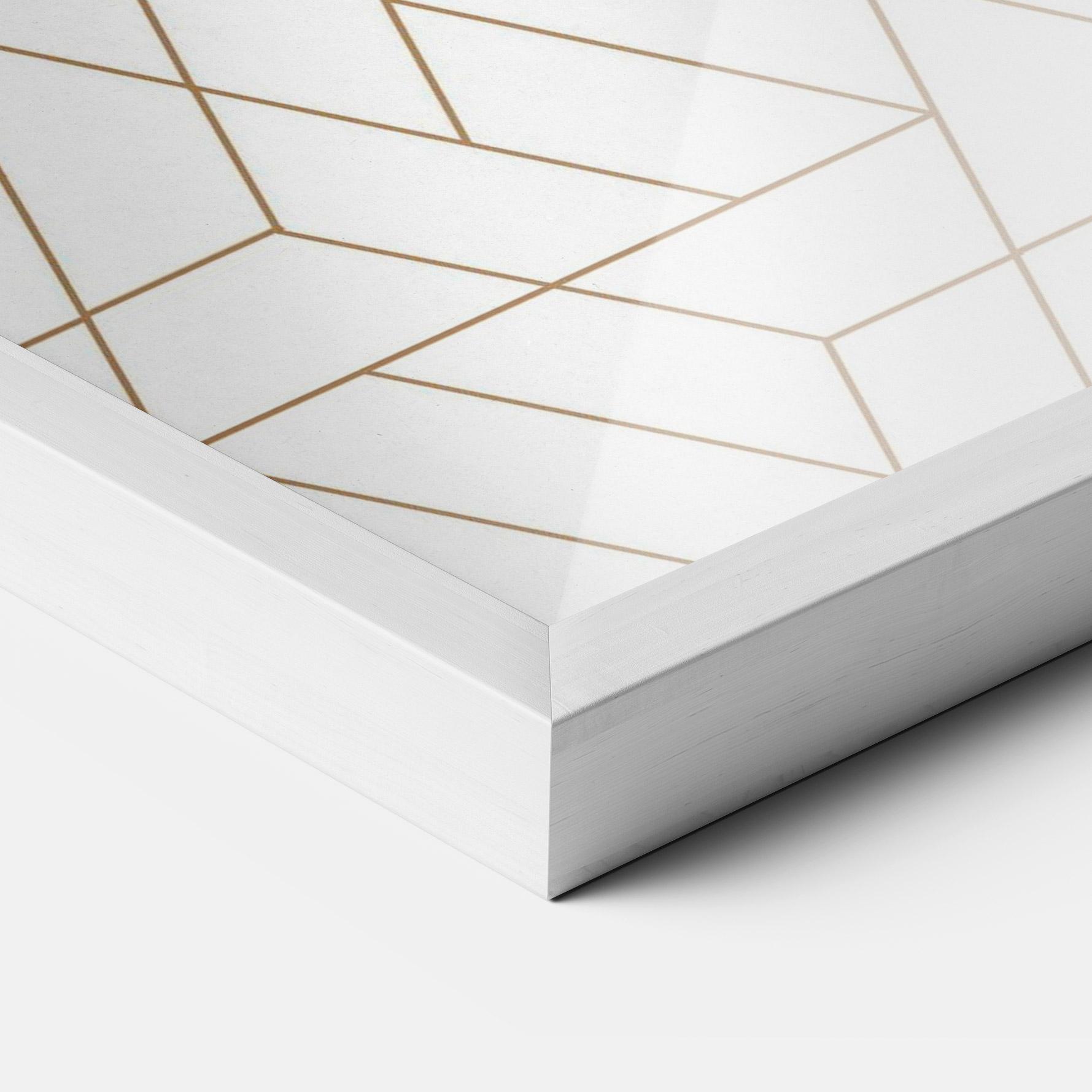 Keretezett Poszter Triangular Shape mockup 3