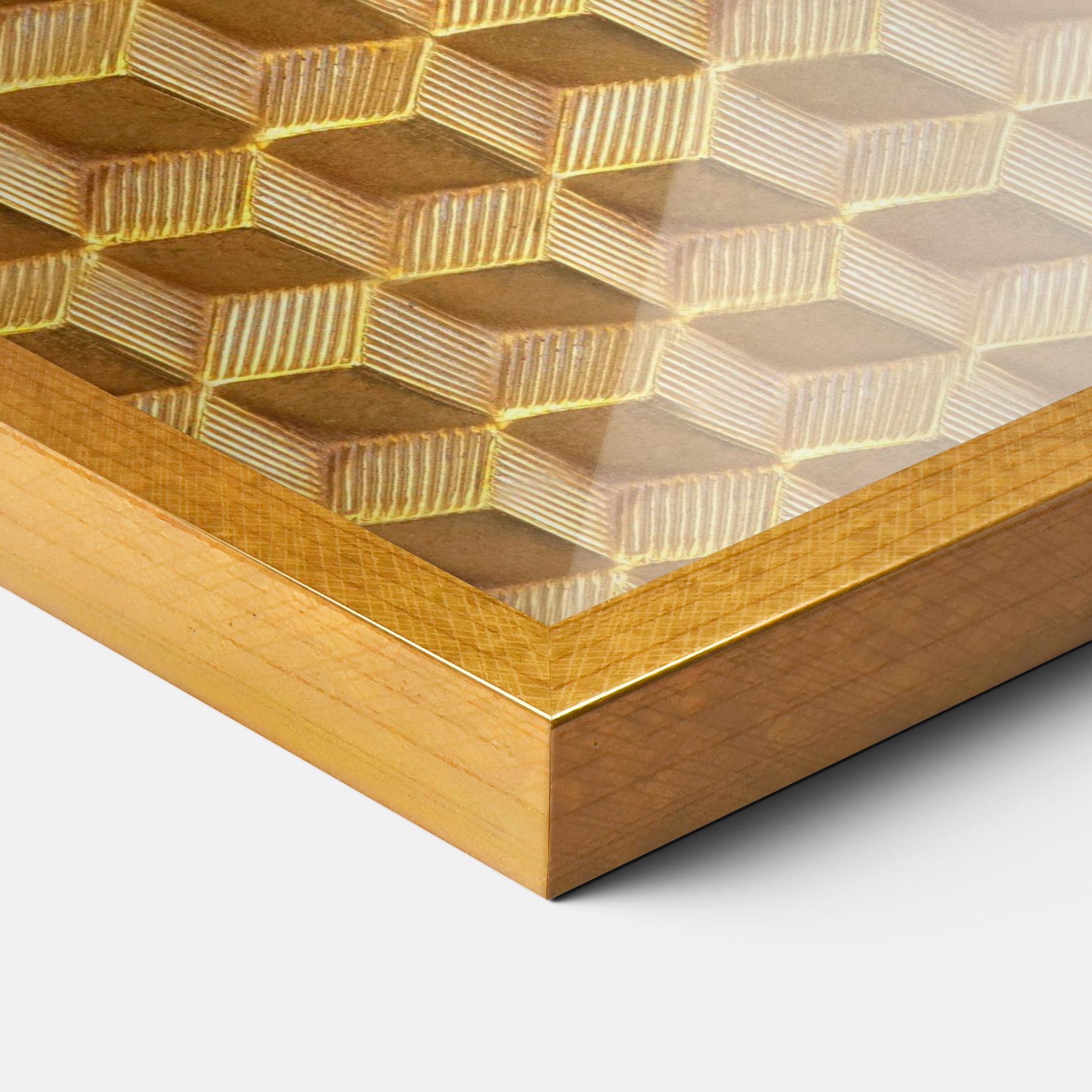 Keretezett Poszter Small Yellow Square mockup 3