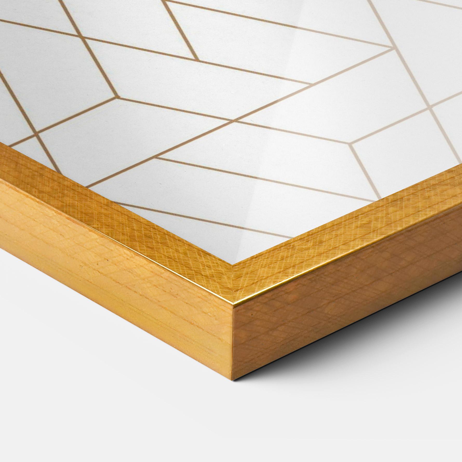 Keretezett Poszter Triangular Shape mockup 3