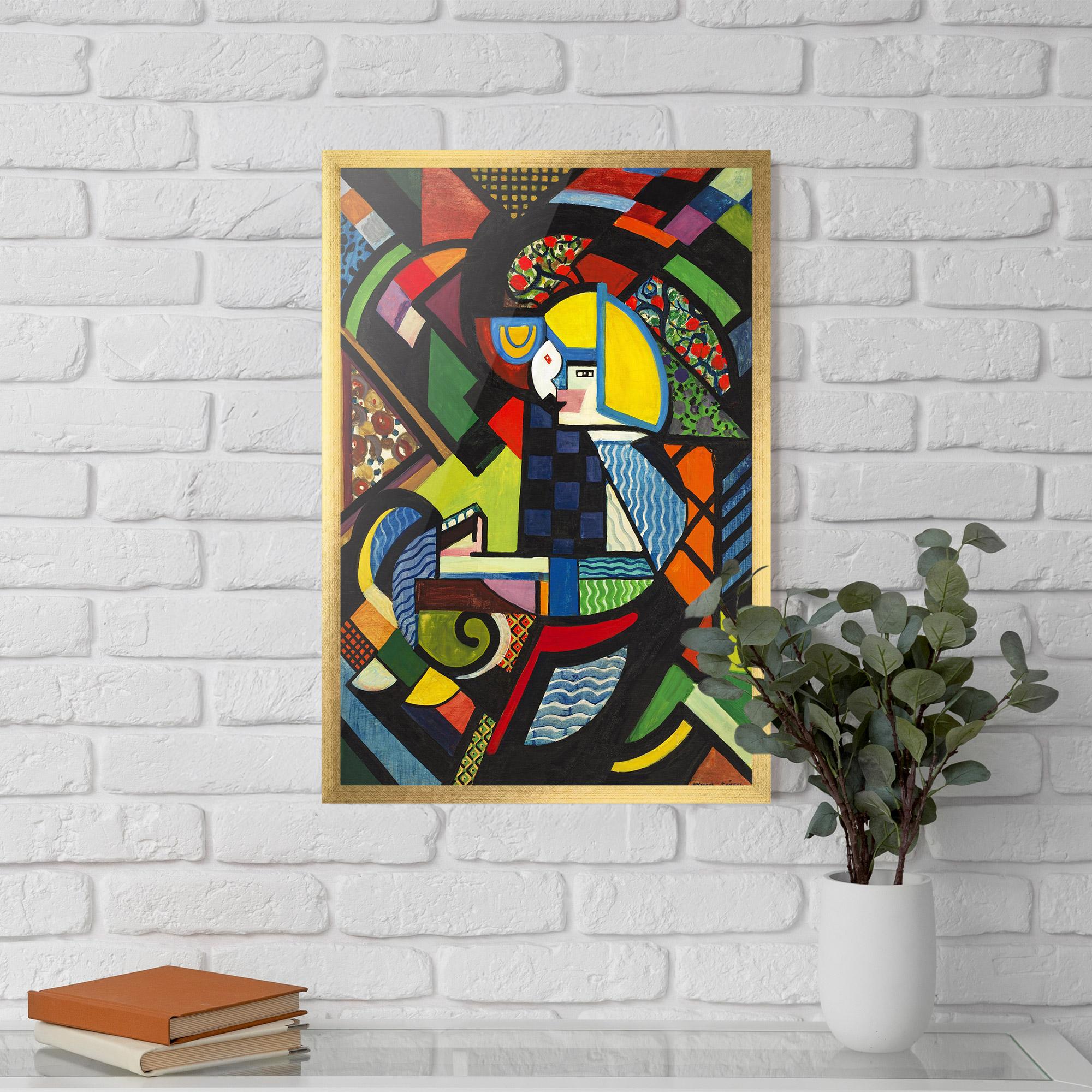 Keretezett Poszter Mix Color Shapes mockup 5