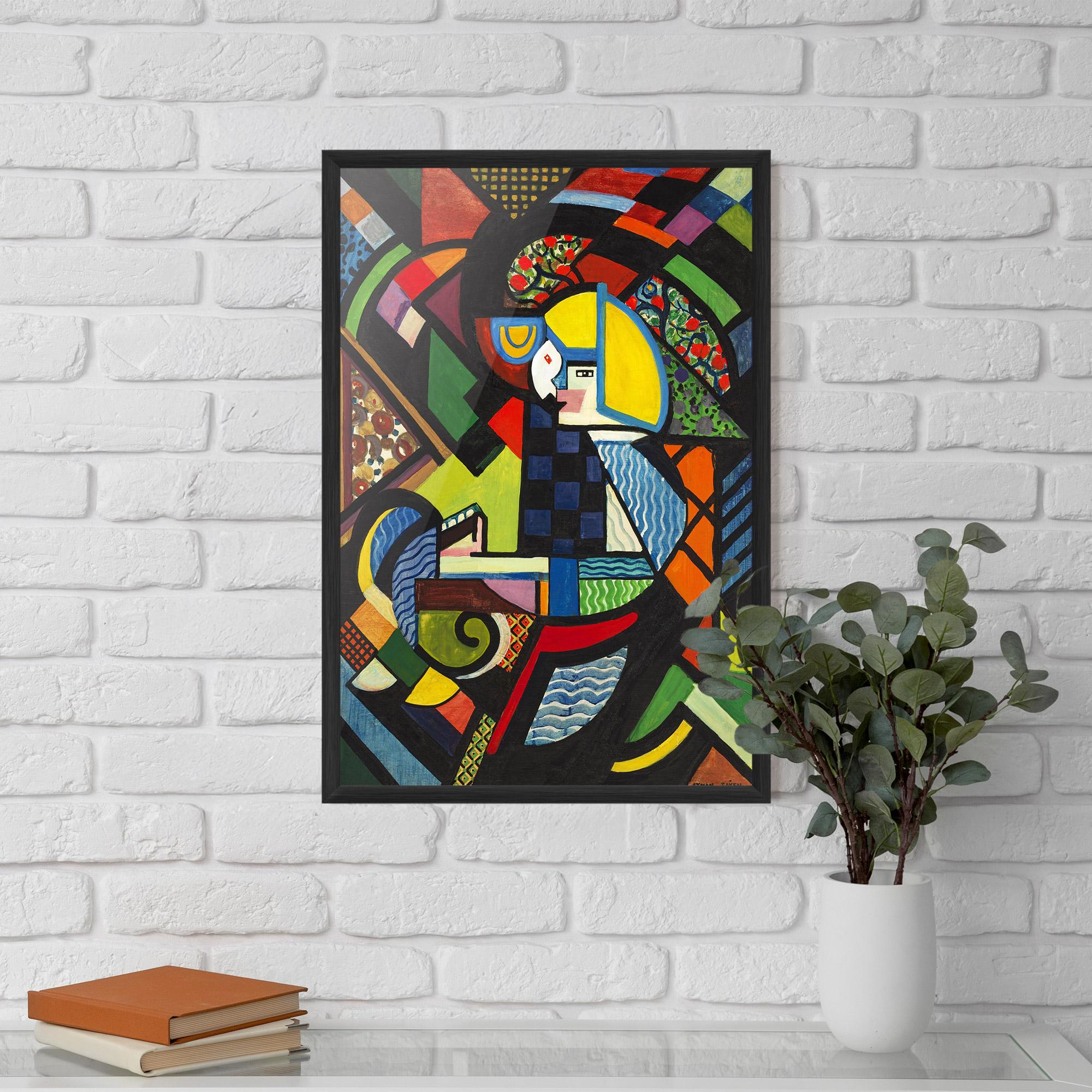 Keretezett Poszter Mix Color Shapes mockup 5