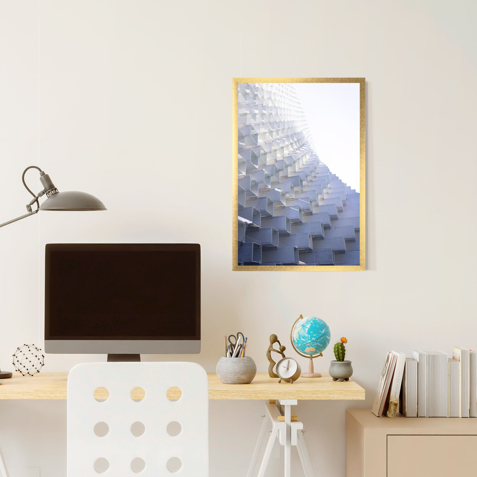 3d White Square mockup 6