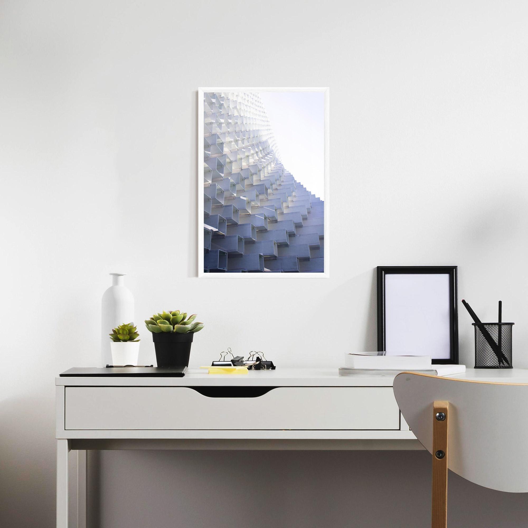 Keretezett Poszter 3d White Square mockup 7