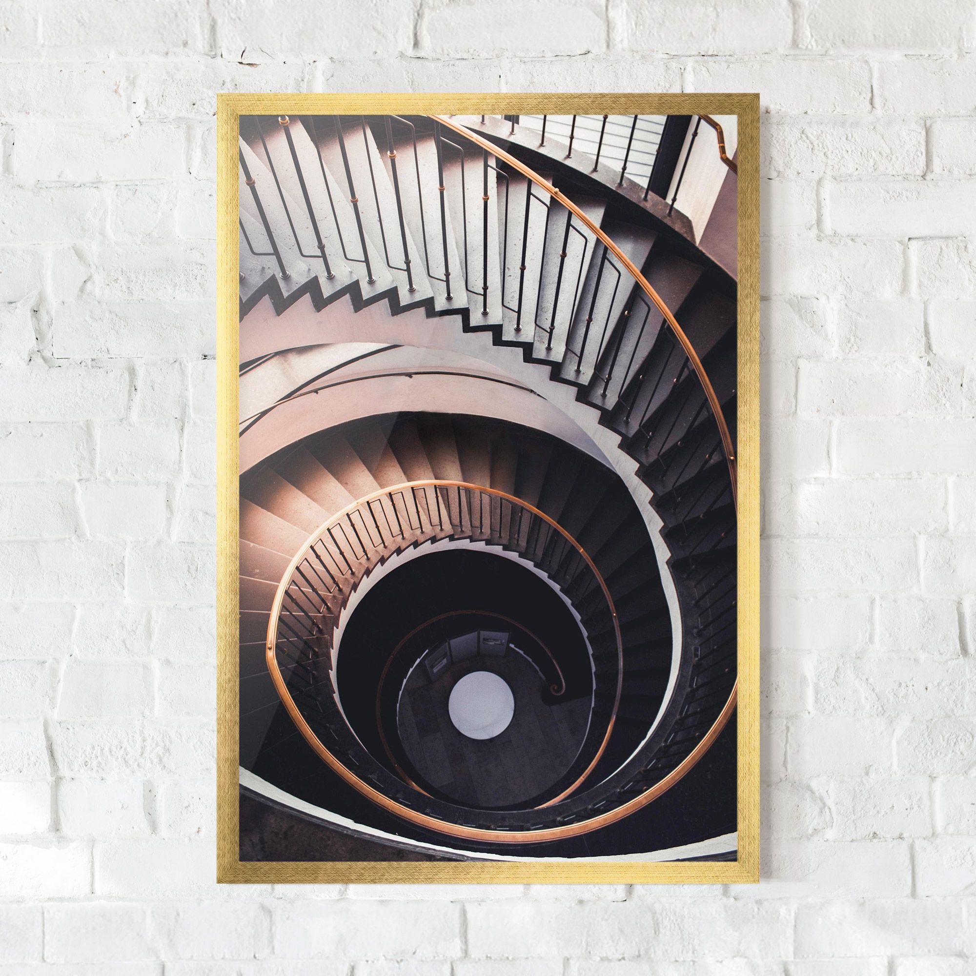 Grey Stairs Spiral mockup 0