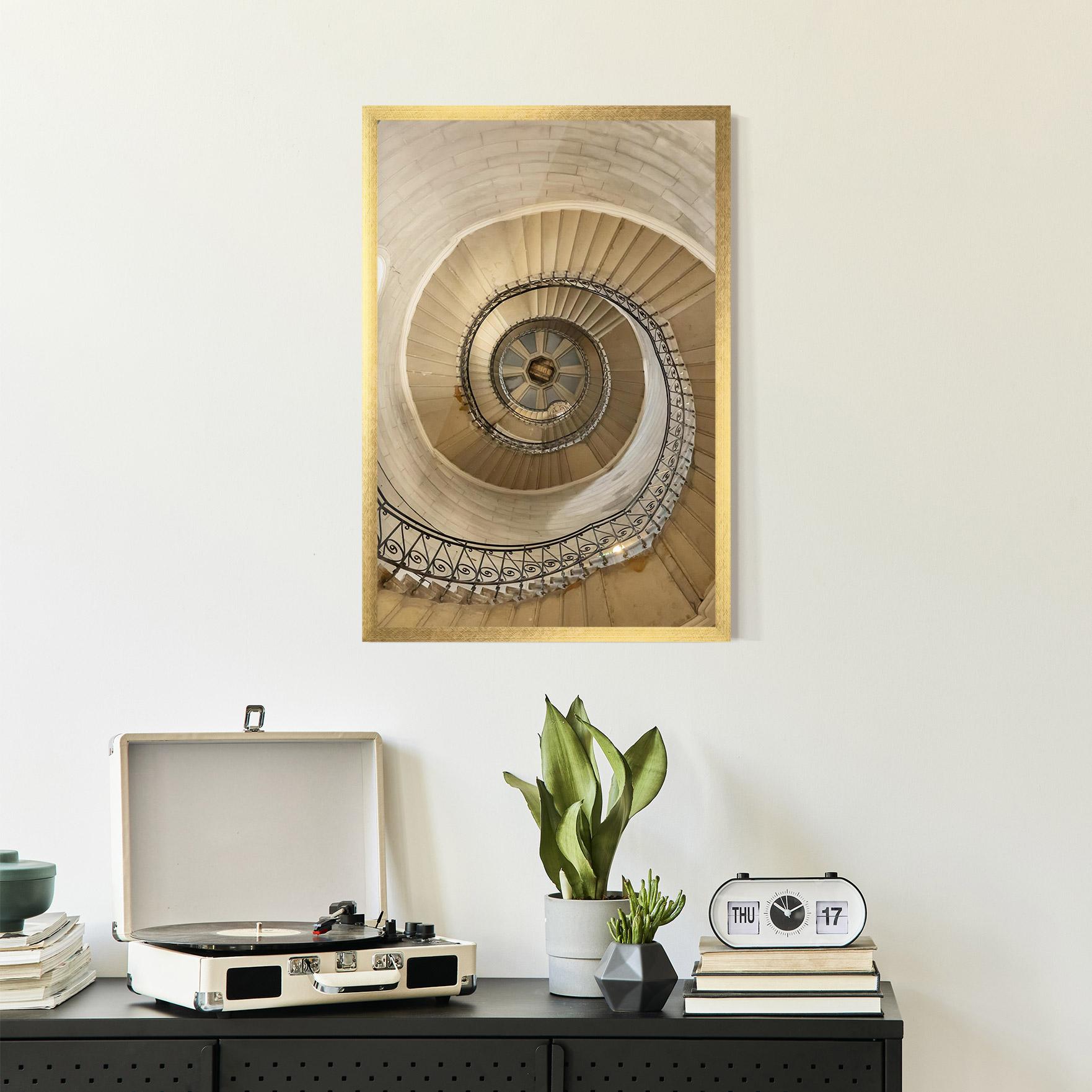 Keretezett Poszter Cream Down Stairs mockup 2