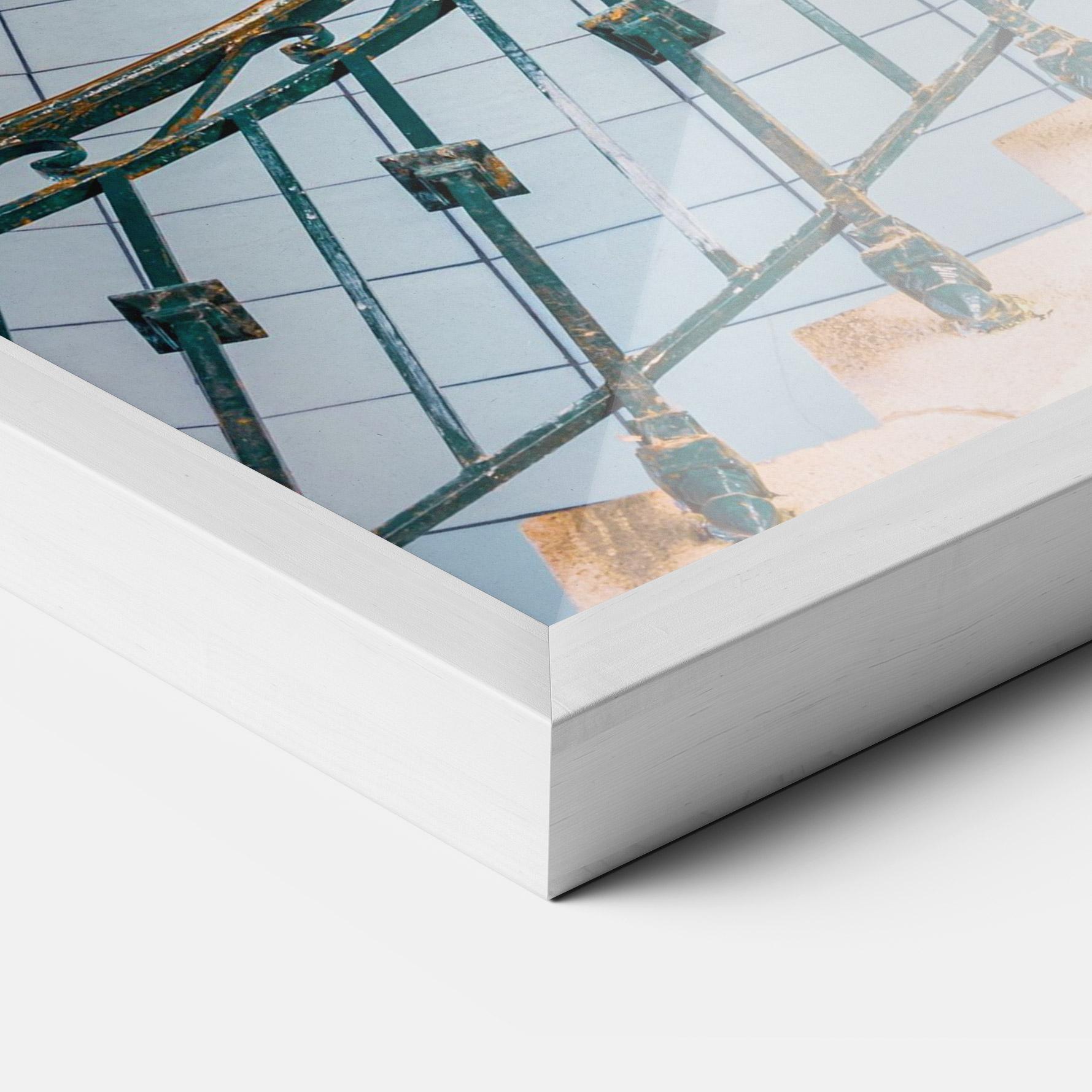 Keretezett Poszter Blue Opaline Stairs mockup 3