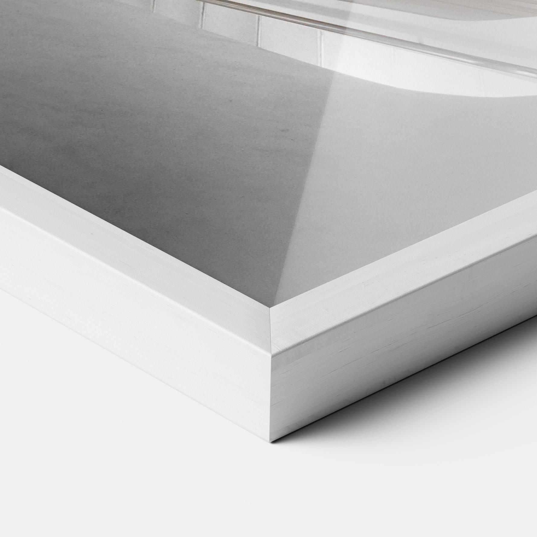 Keretezett Poszter White Stairs Spiral mockup 3