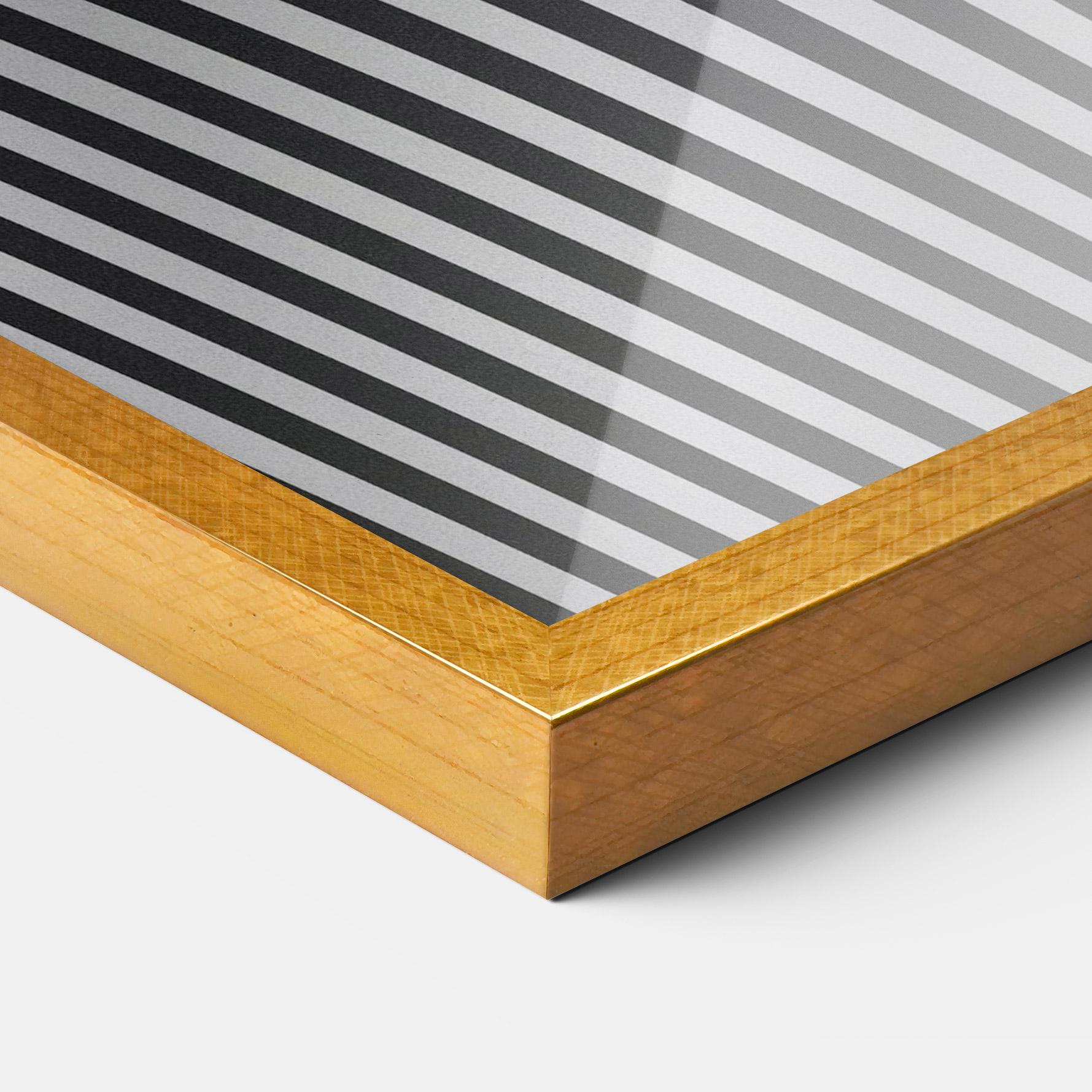 Keretezett Poszter White Ball Lines mockup 3