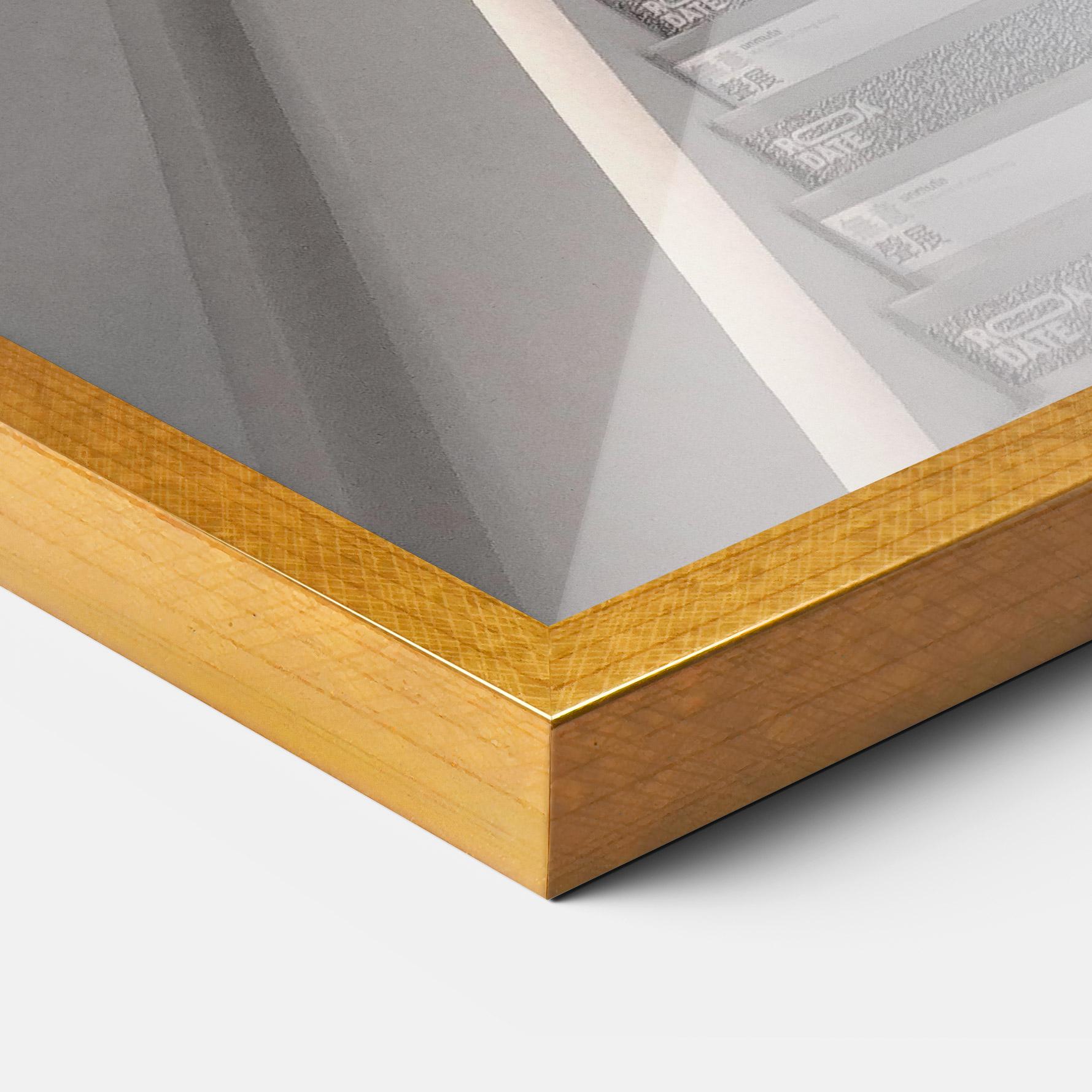 Keretezett Poszter White Line Stairs mockup 3