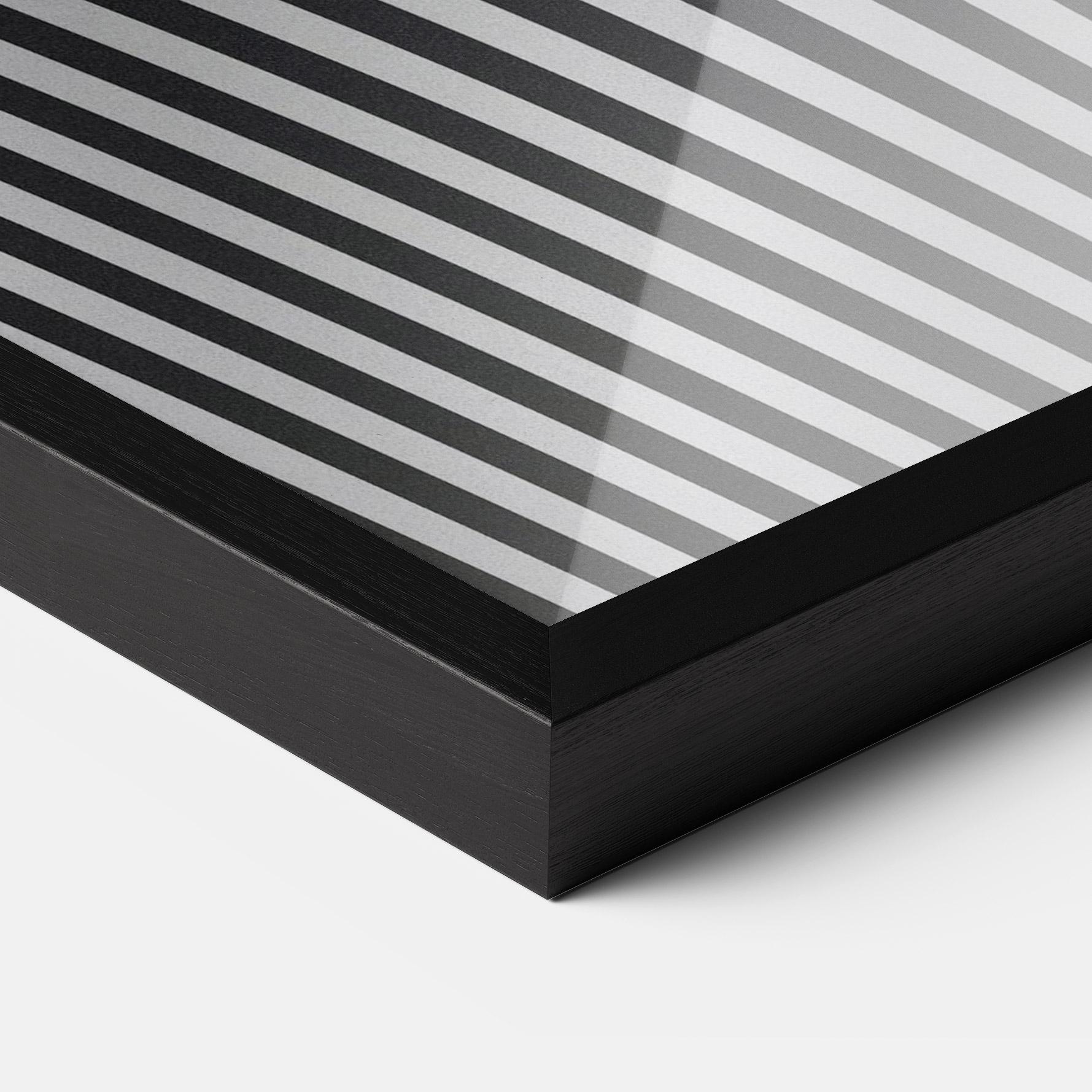 Keretezett Poszter White Ball Lines mockup 3