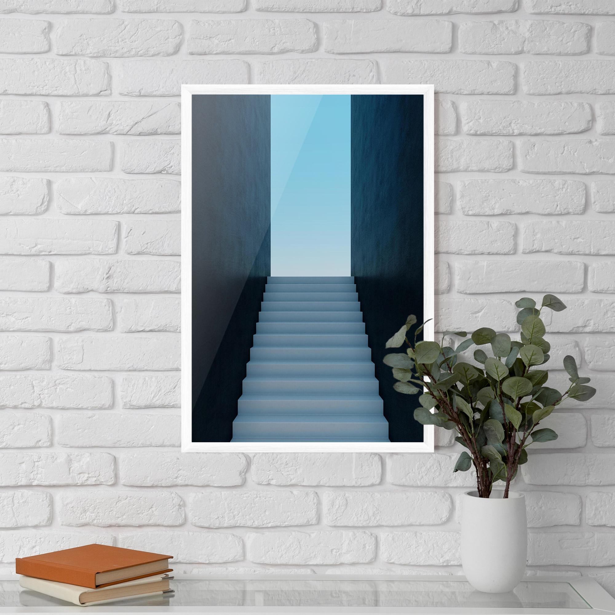 Keretezett Poszter Forward Stairs mockup 5