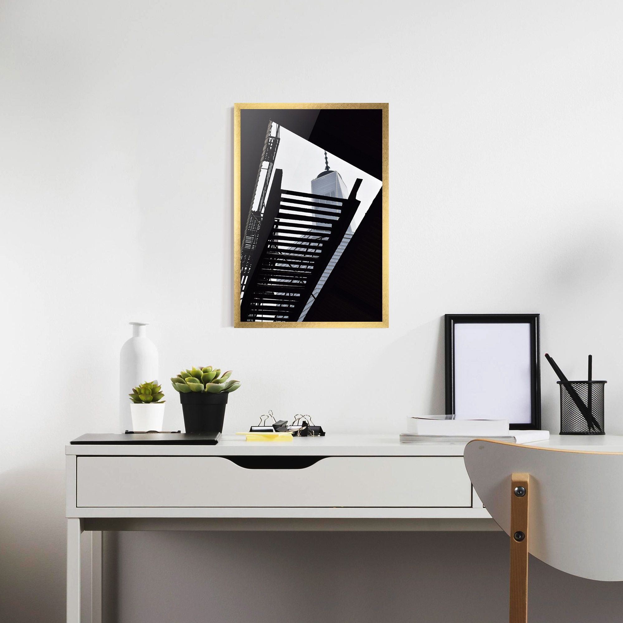 Black Stairs Floating mockup 7