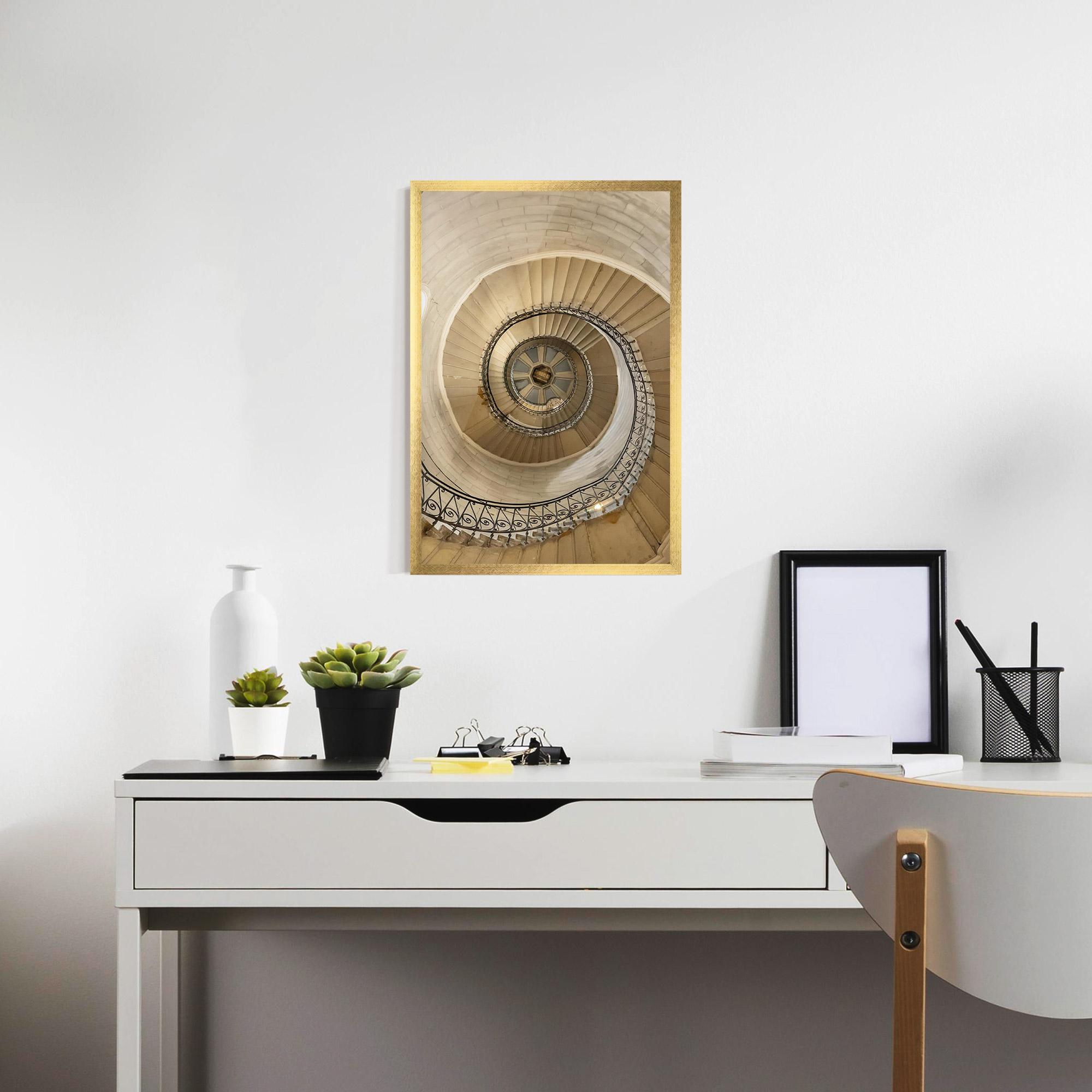 Keretezett Poszter Cream Down Stairs mockup 7