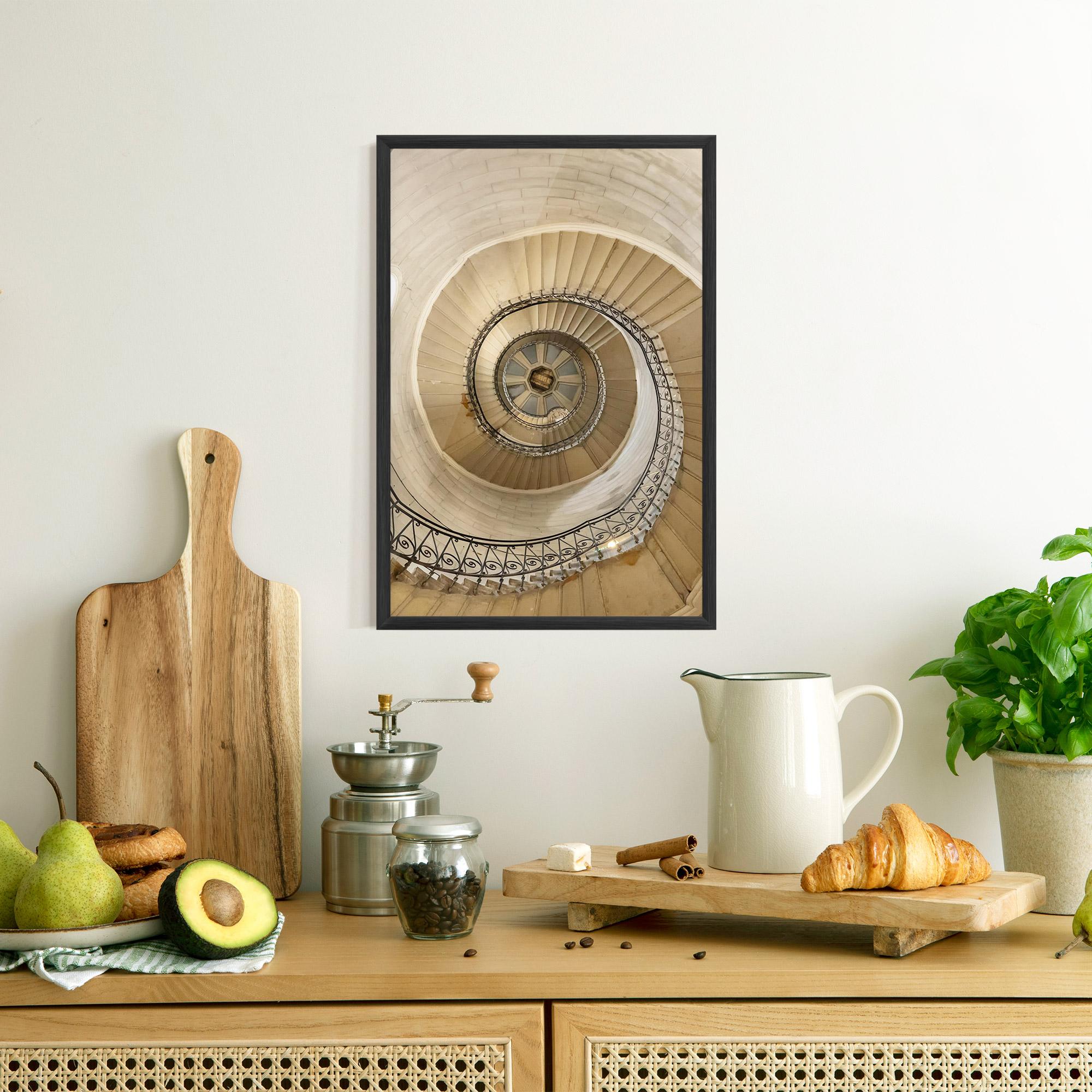 Keretezett Poszter Cream Down Stairs mockup 8