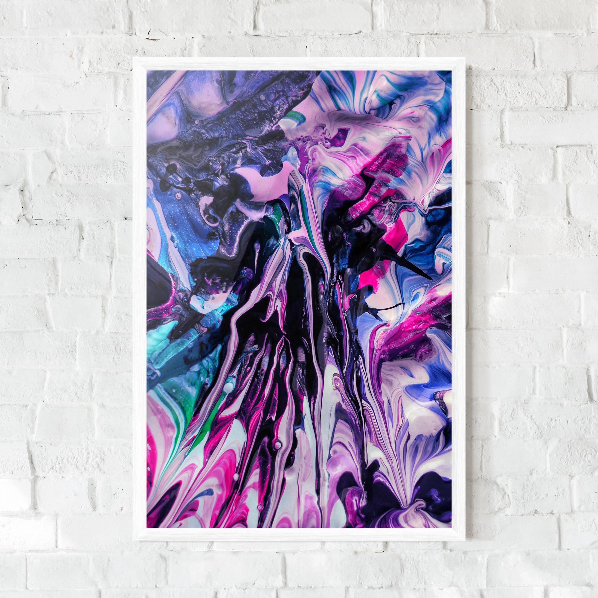 Keretezett Poszter Abstract Rose Colours mockup 0