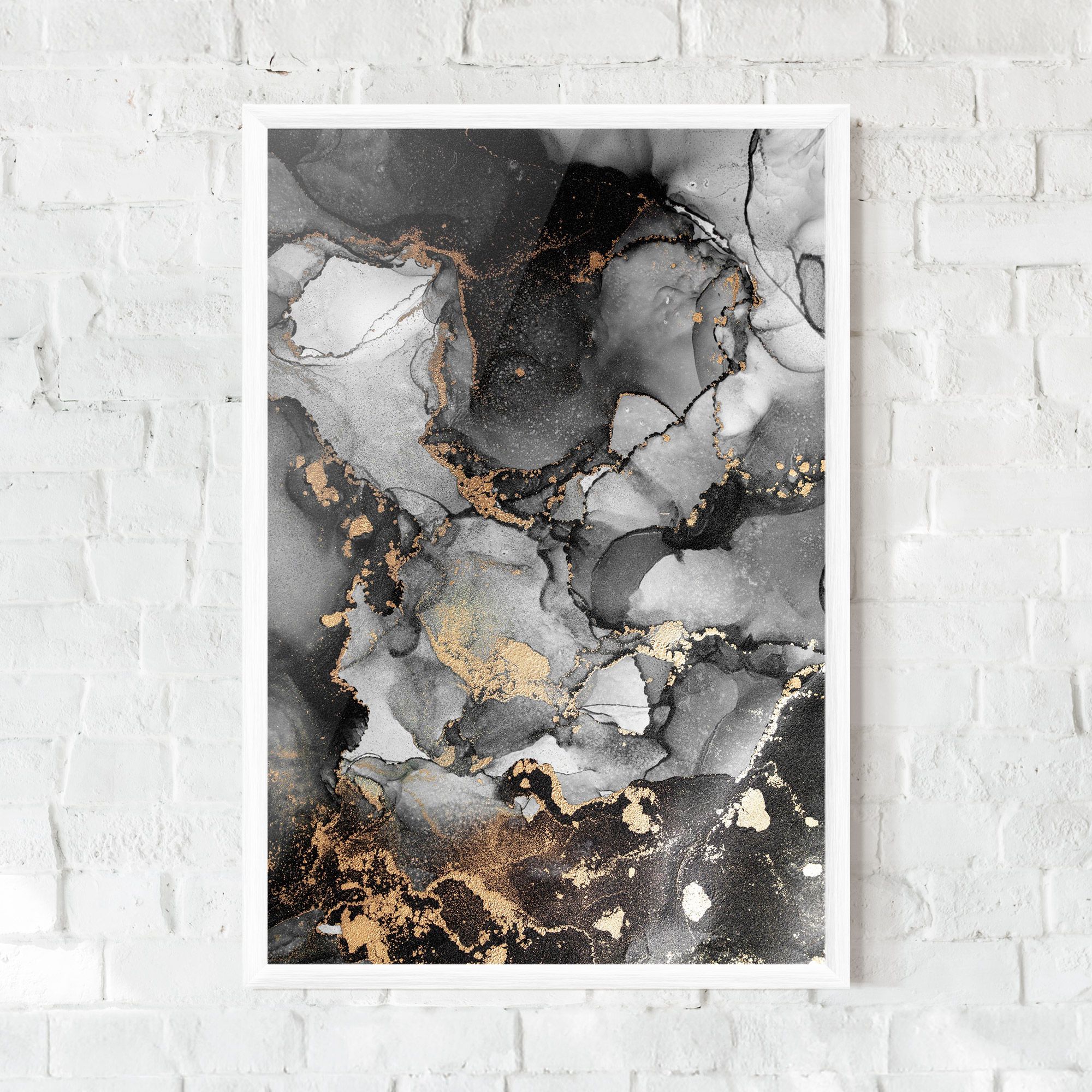 Grey Gold Marble mockup 0