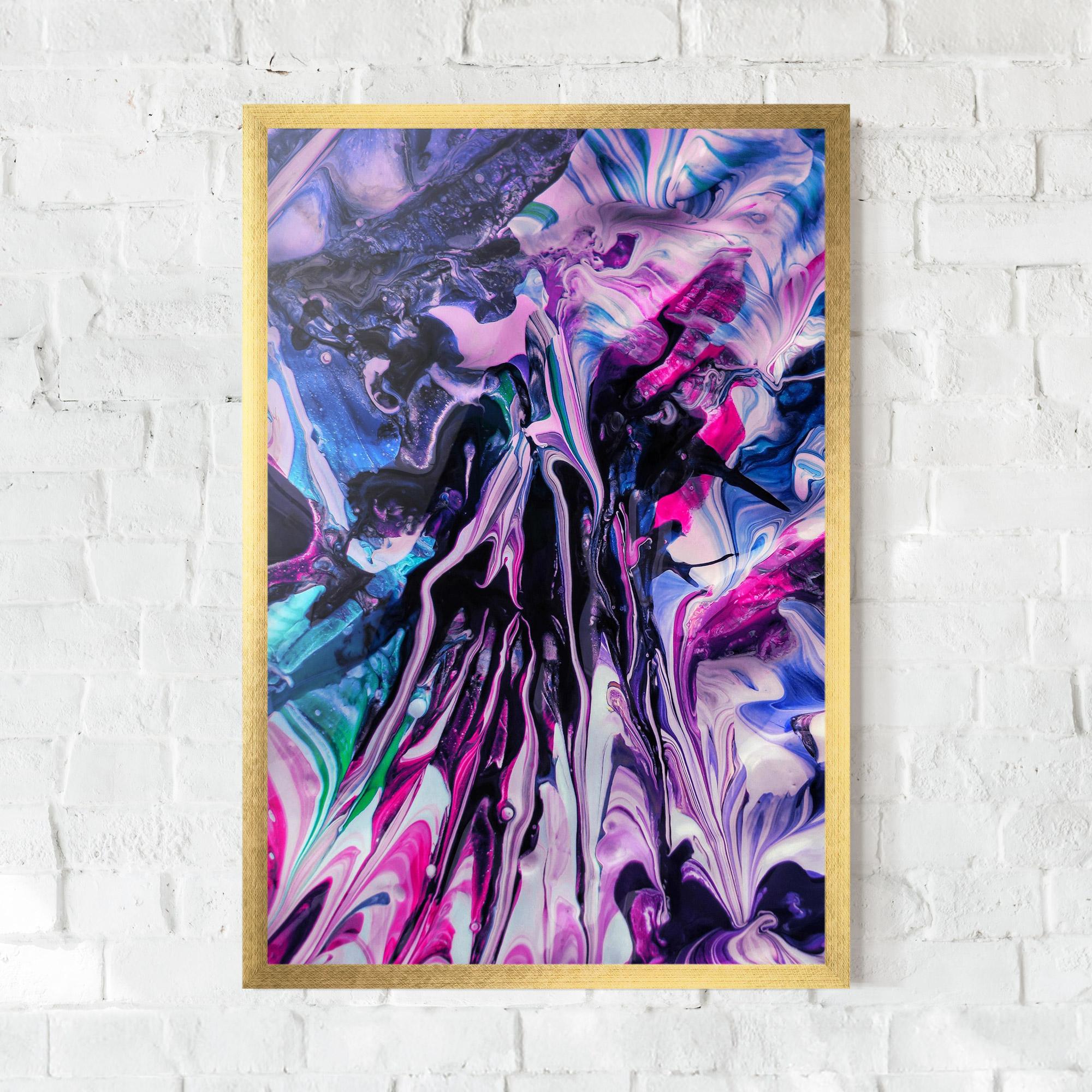 Keretezett Poszter Abstract Rose Colours mockup 0