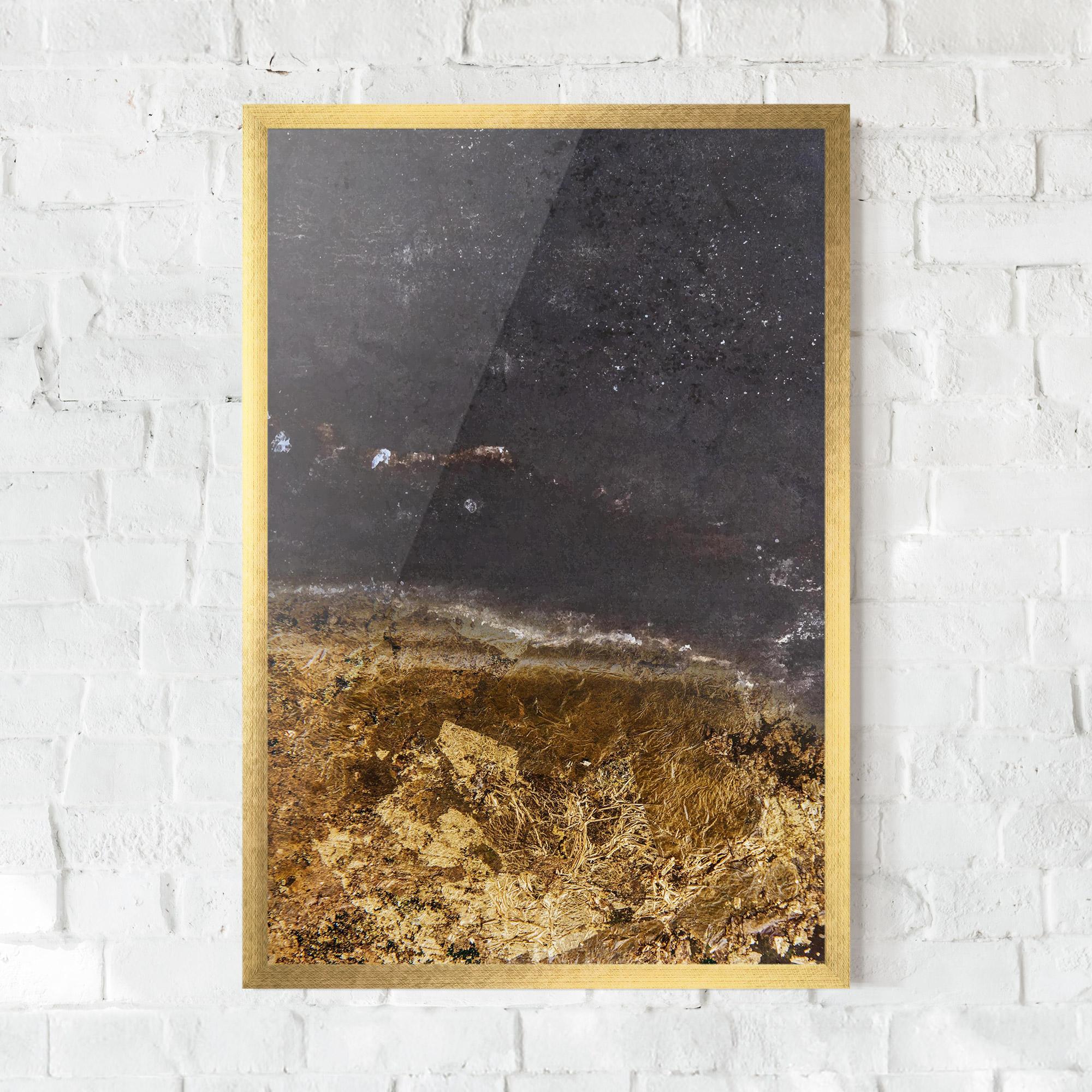 Keretezett Poszter Gold Dark Grey mockup 0