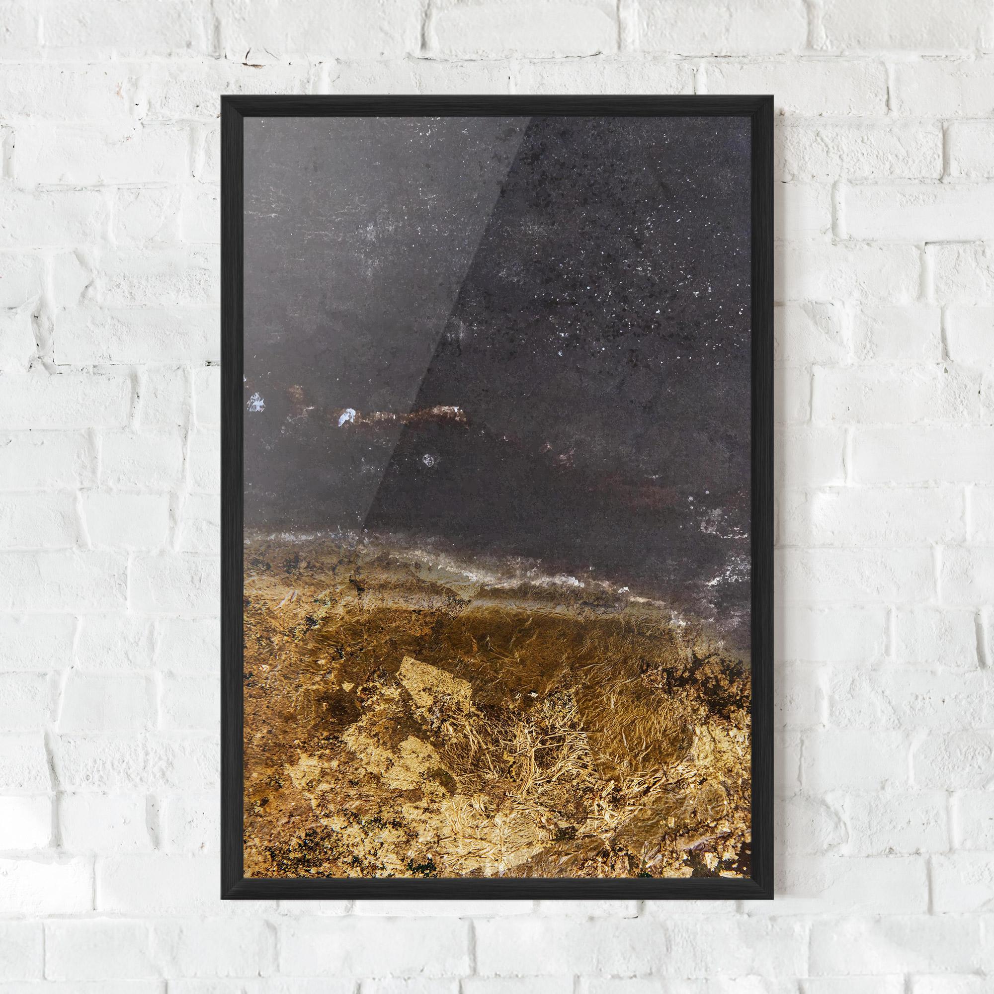 Keretezett Poszter Gold Dark Grey mockup 0