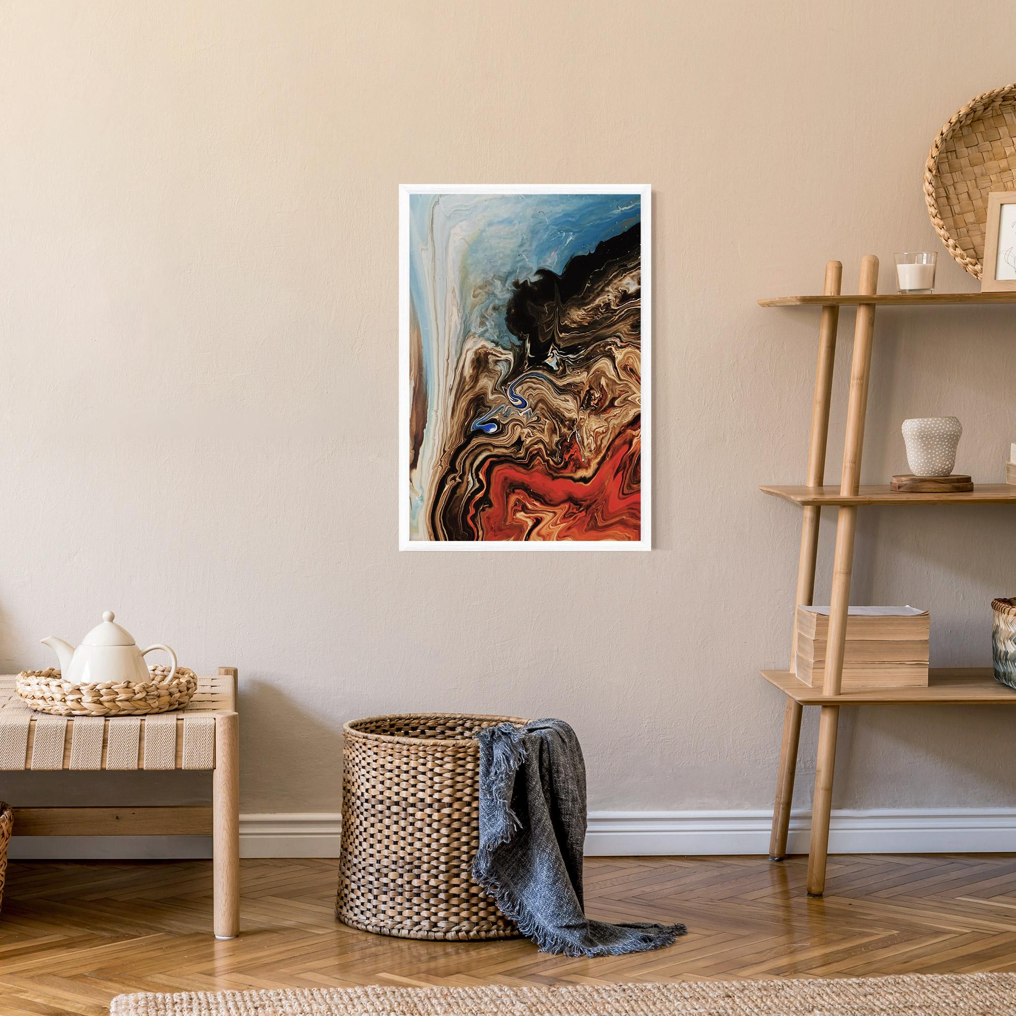 Keretezett Poszter Abstract Waterfall mockup 9