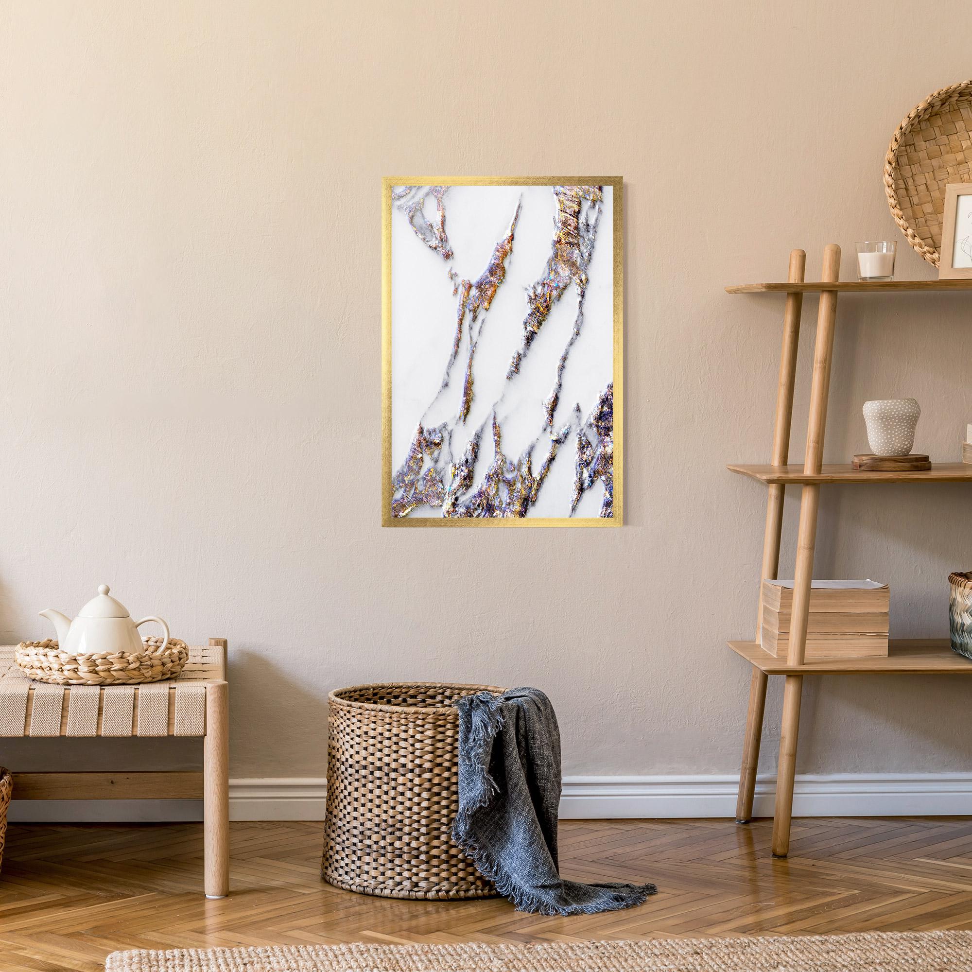 Keretezett Poszter Beautiful Color Marble mockup 9