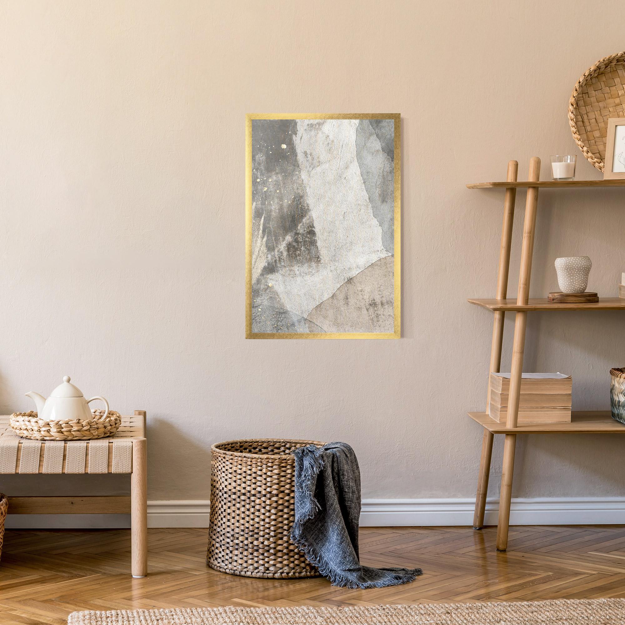 Keretezett Poszter Light Cream Marble mockup 9