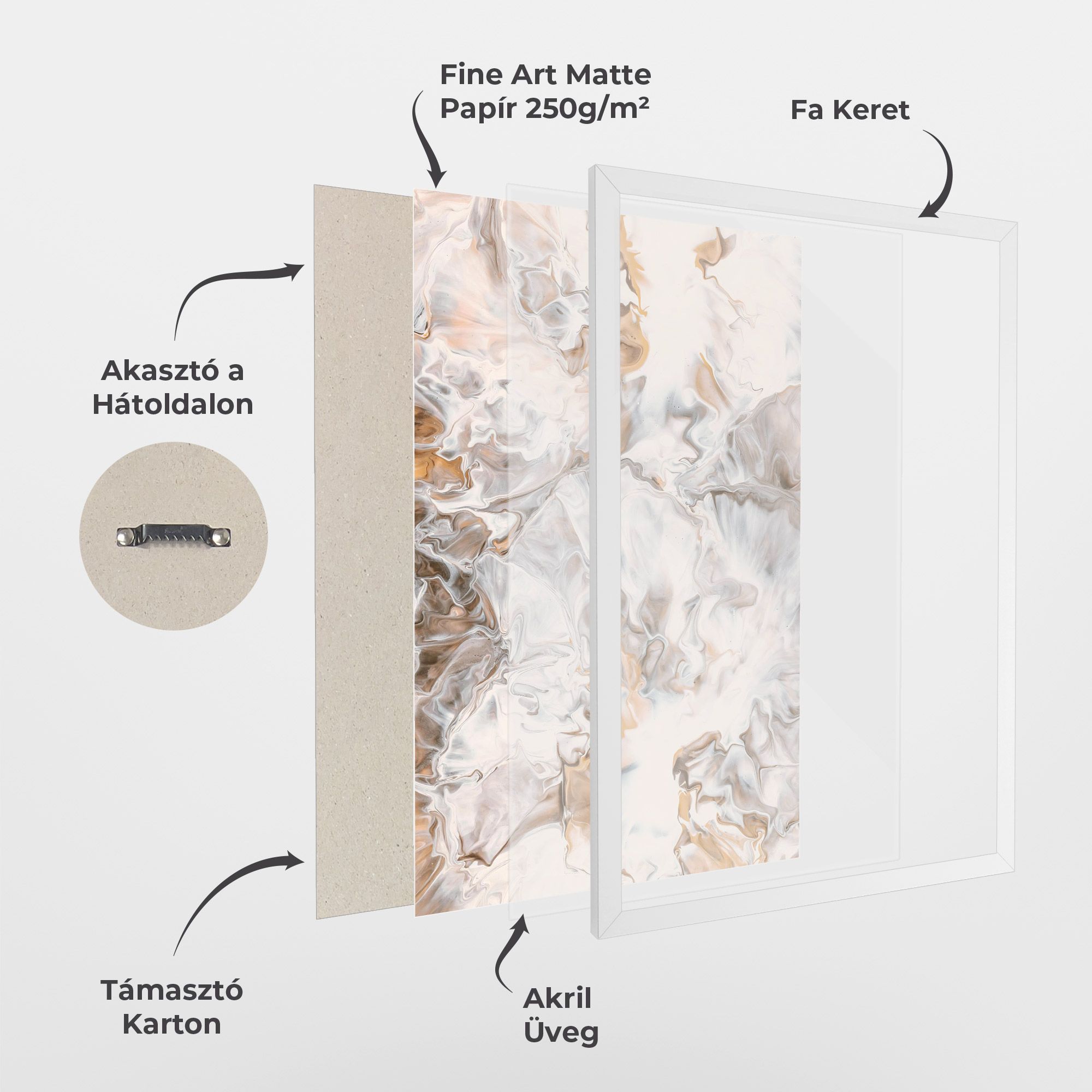 White Gold Abstract mockup 1