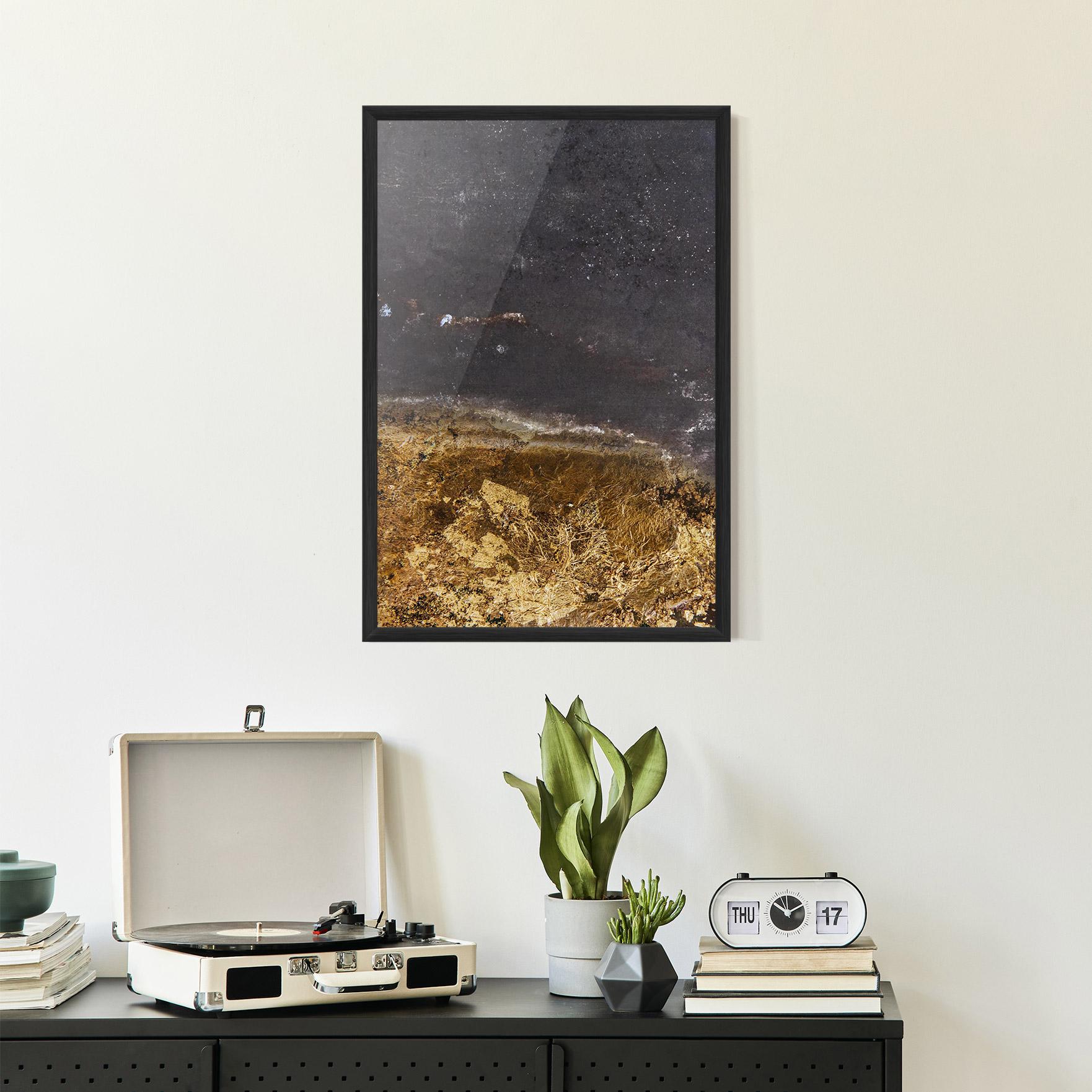 Keretezett Poszter Gold Dark Grey mockup 2