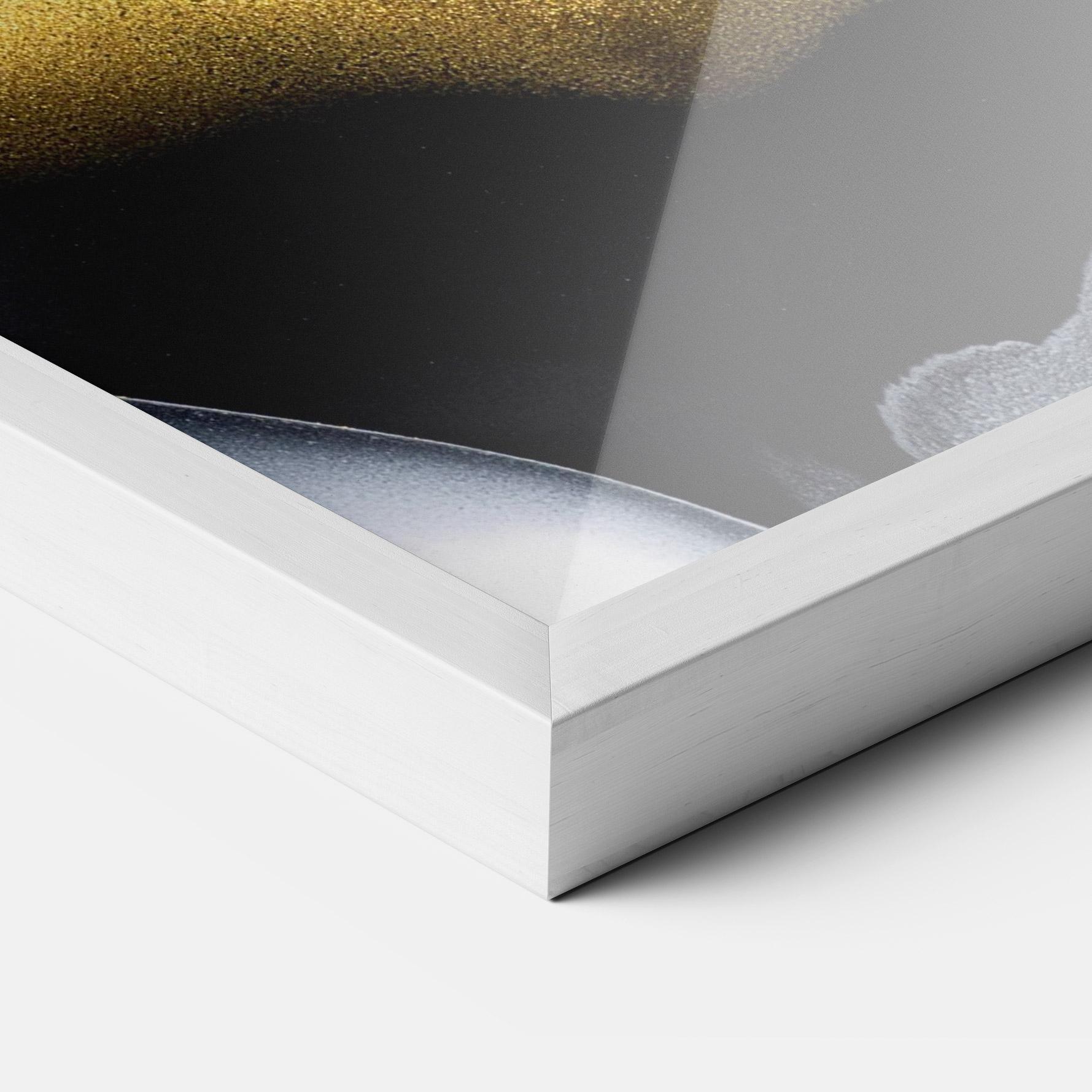 Keretezett Poszter Black Golden Marble mockup 3