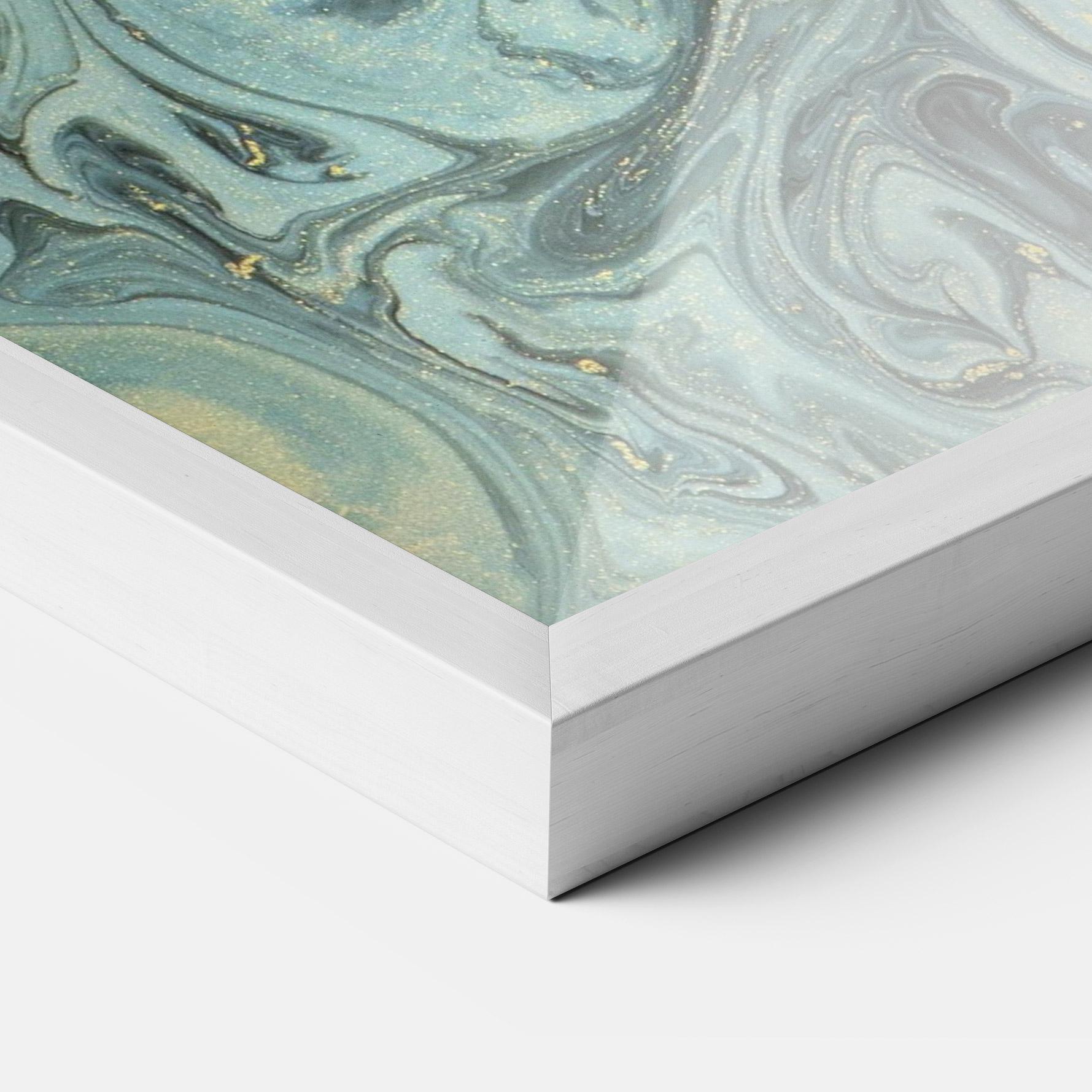 Keretezett Poszter Dark Blue Golden Marble mockup 3
