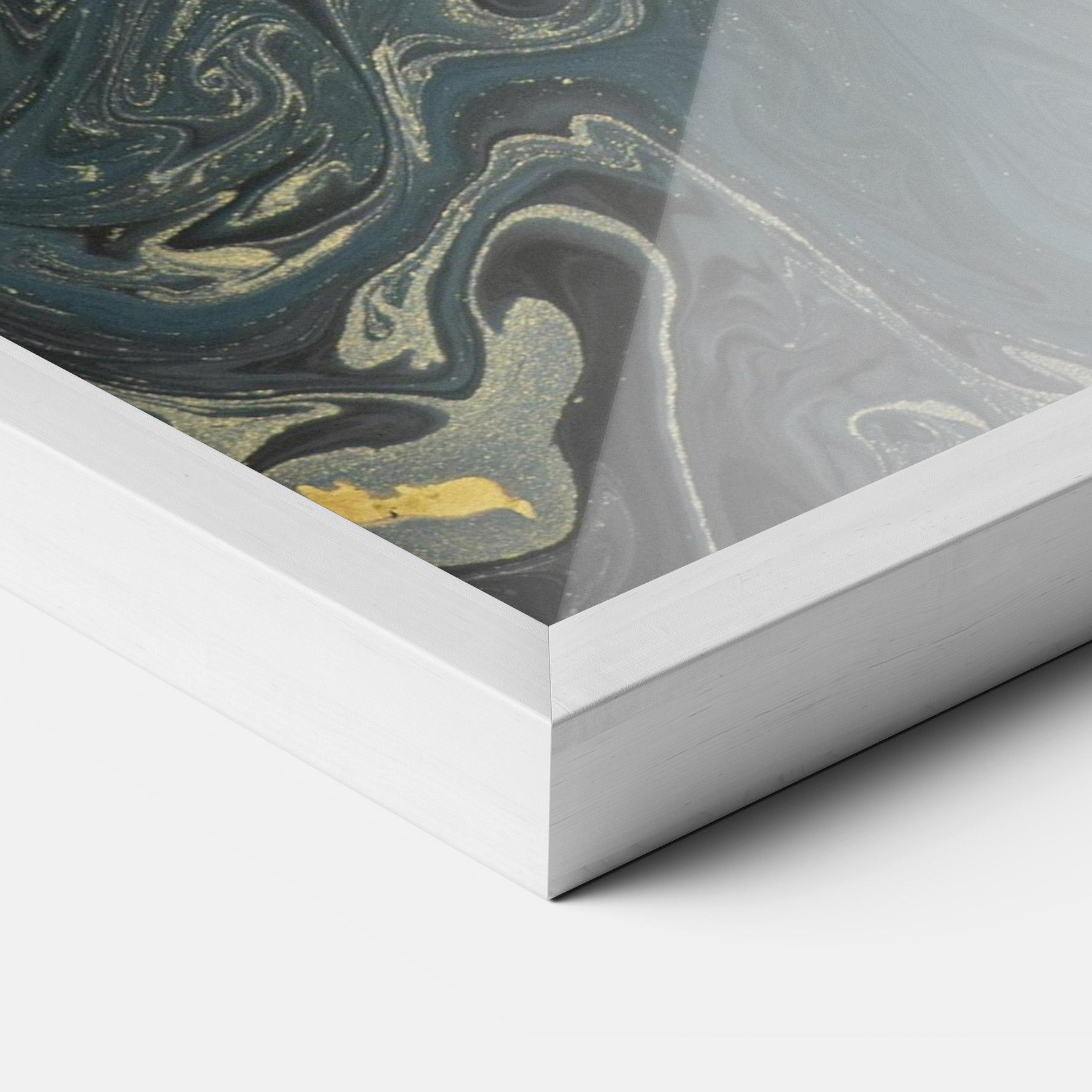 Keretezett Poszter Dark Blue Marble mockup 3