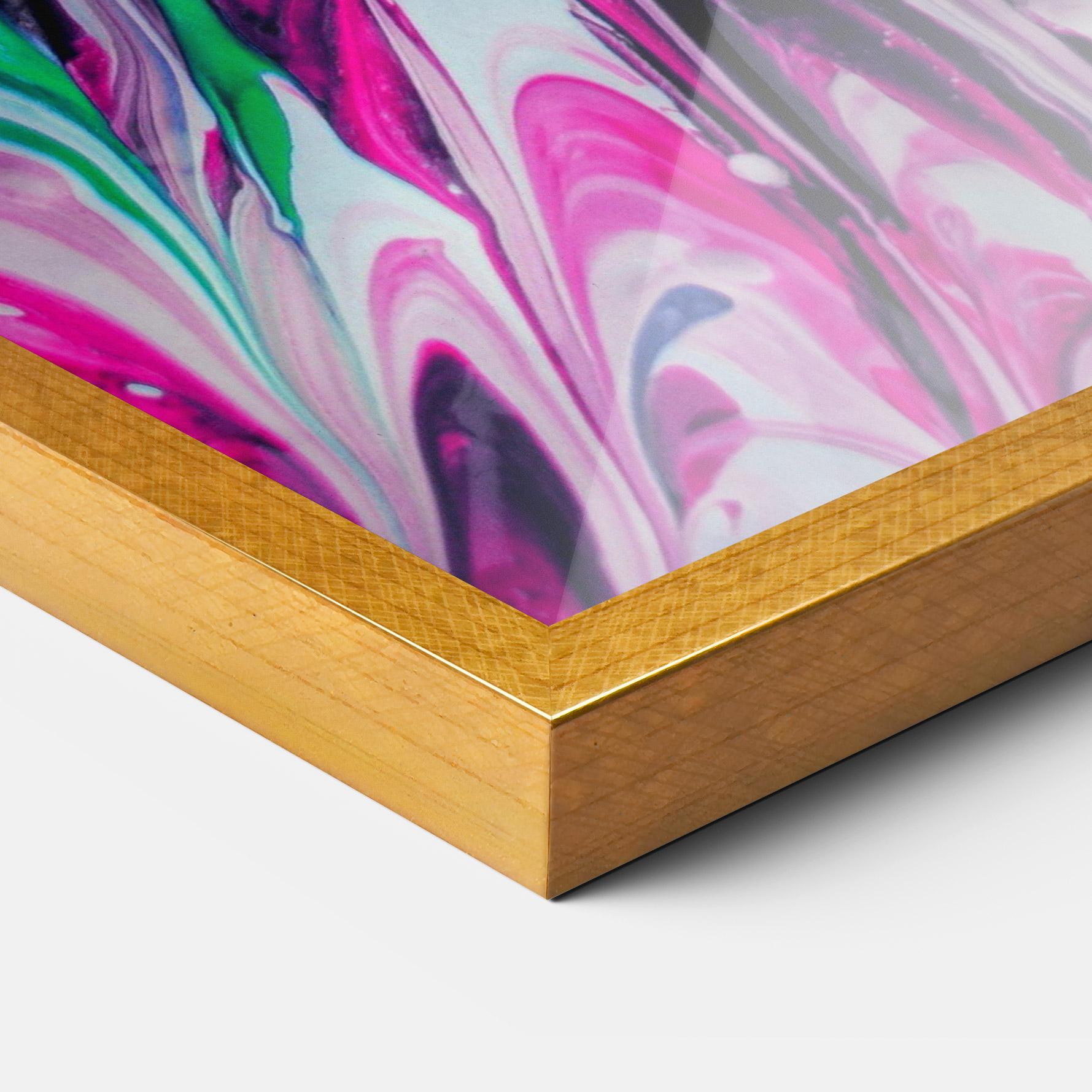 Keretezett Poszter Abstract Rose Colours mockup 3