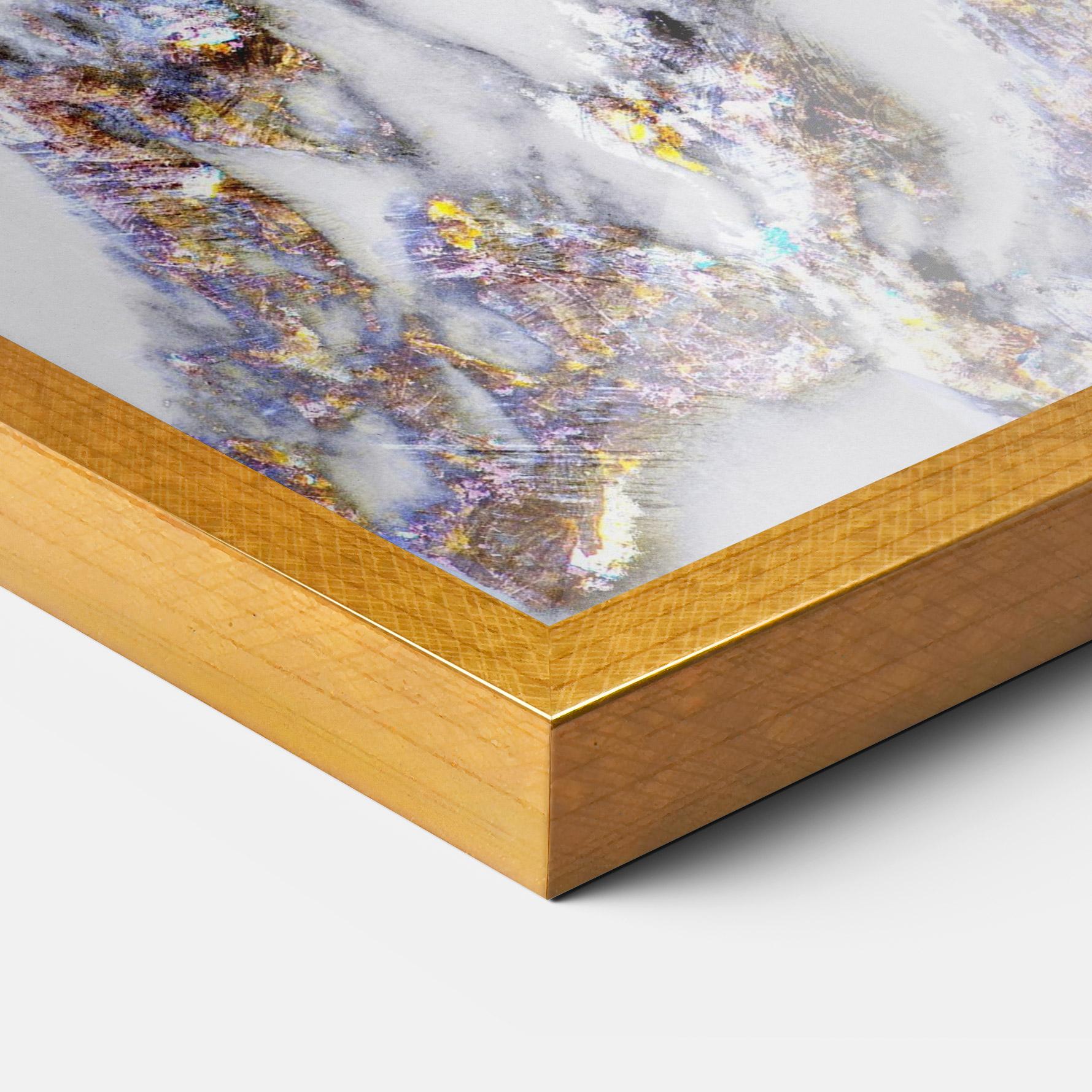 Keretezett Poszter Beautiful Color Marble mockup 3