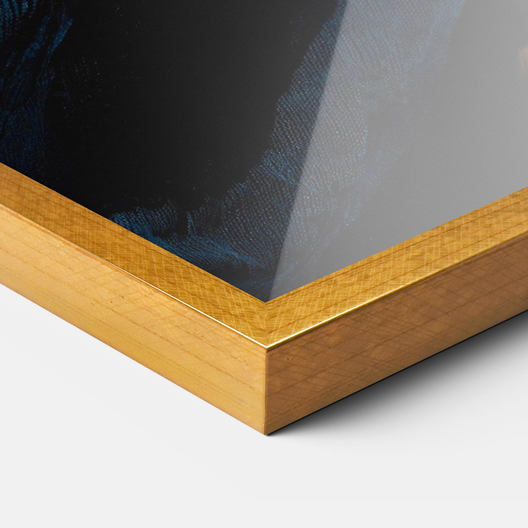 Keretezett Poszter Blue Lines mockup 3