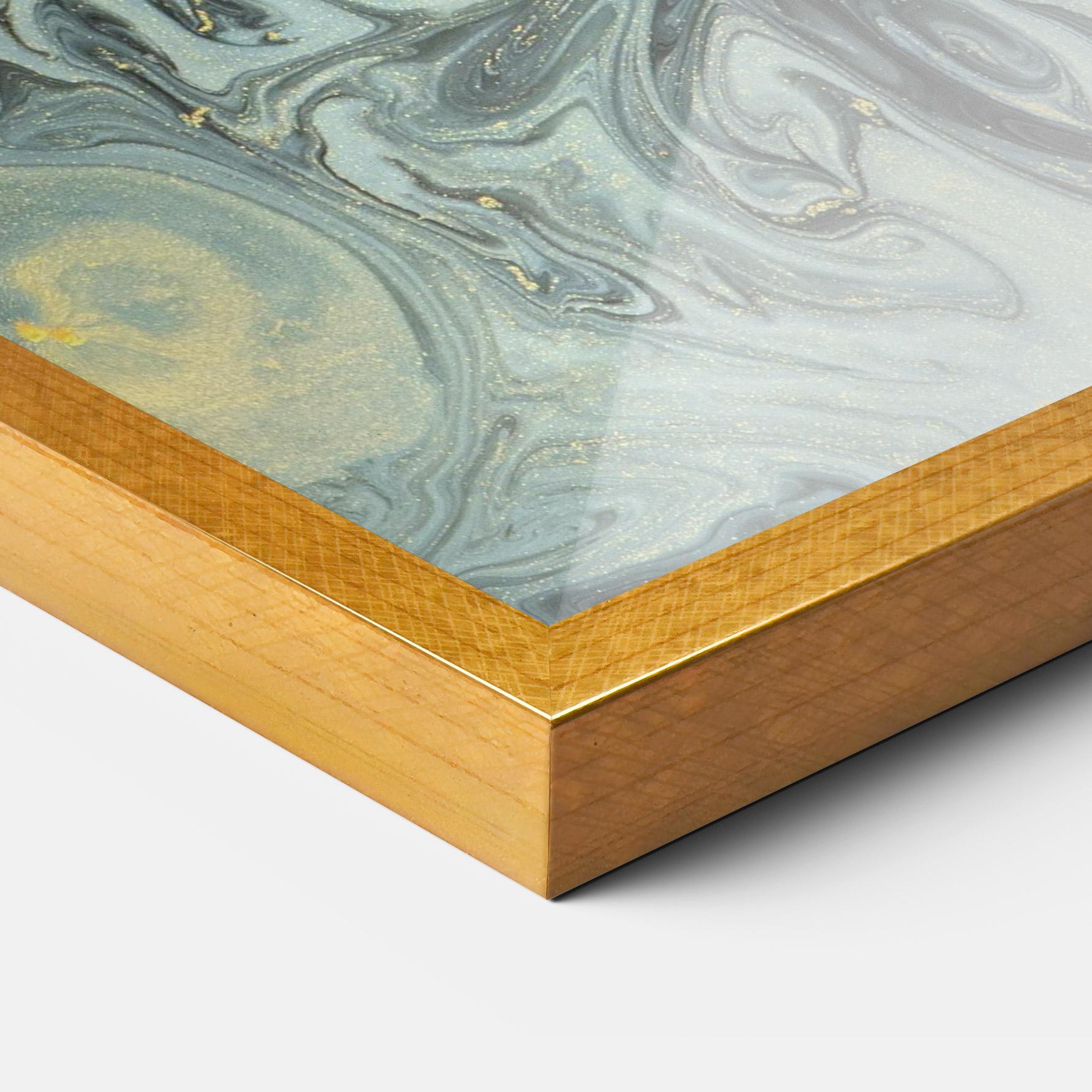 Keretezett Poszter Dark Green Painting mockup 3