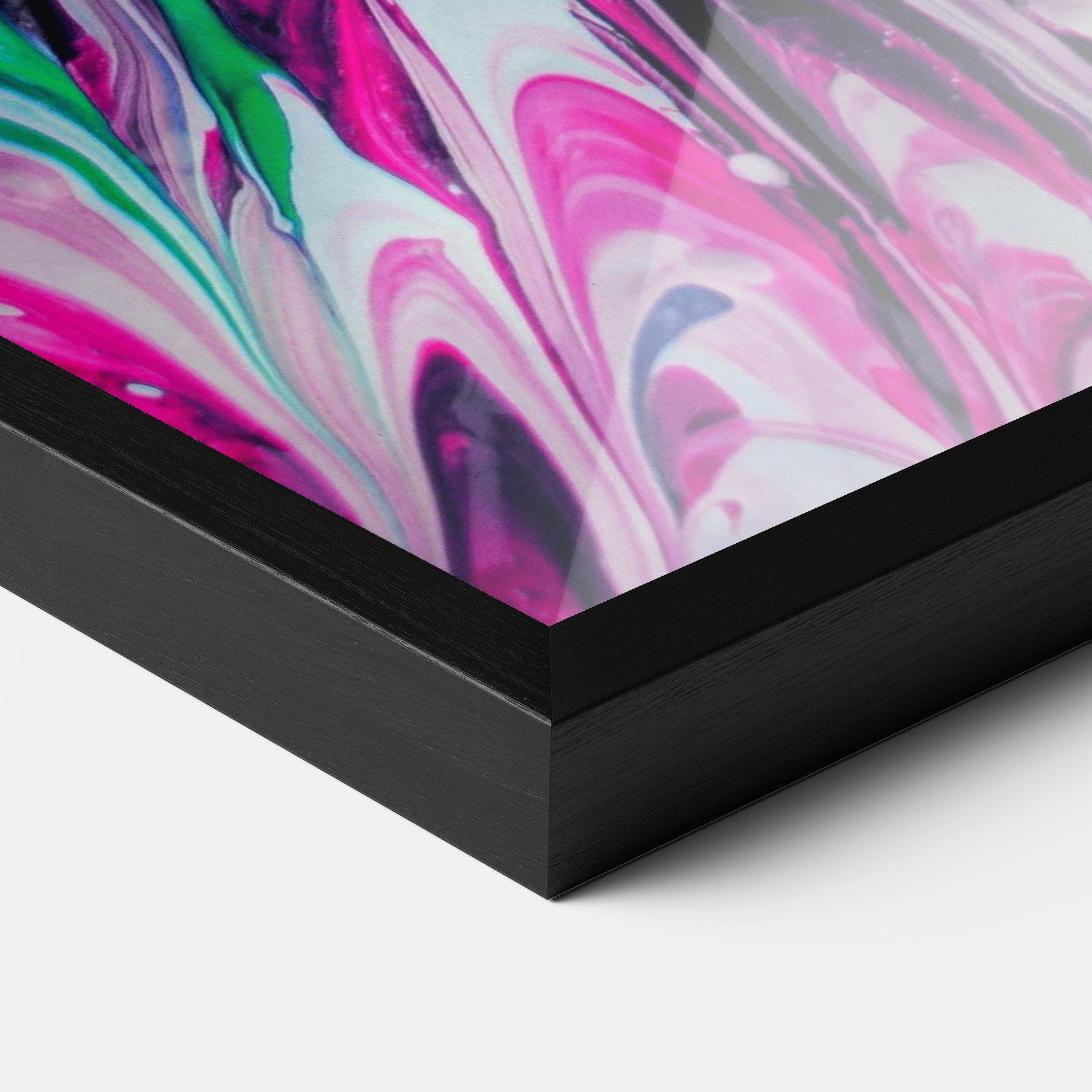 Keretezett Poszter Abstract Rose Colours mockup 3