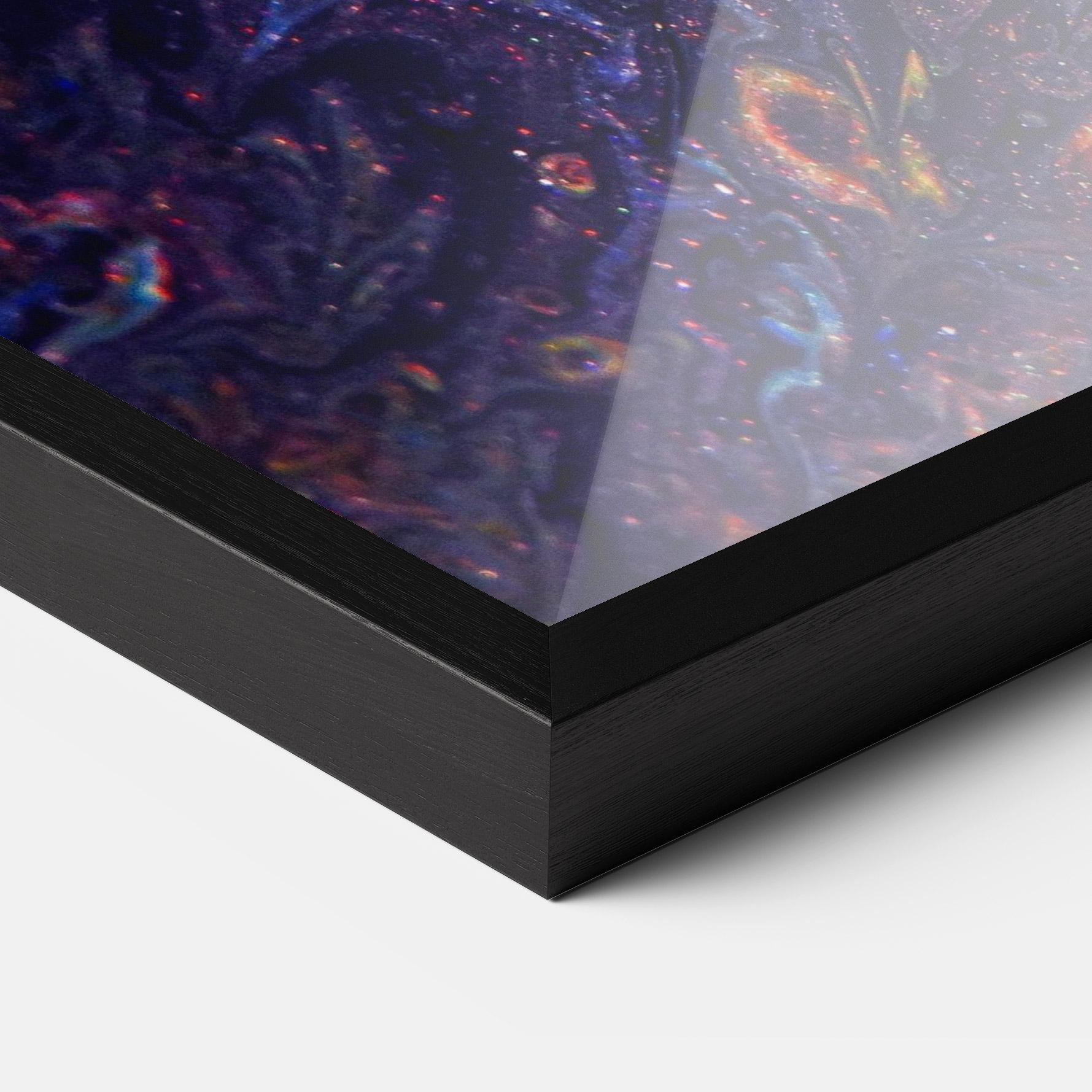 Keretezett Poszter Dark Purple Texture mockup 3