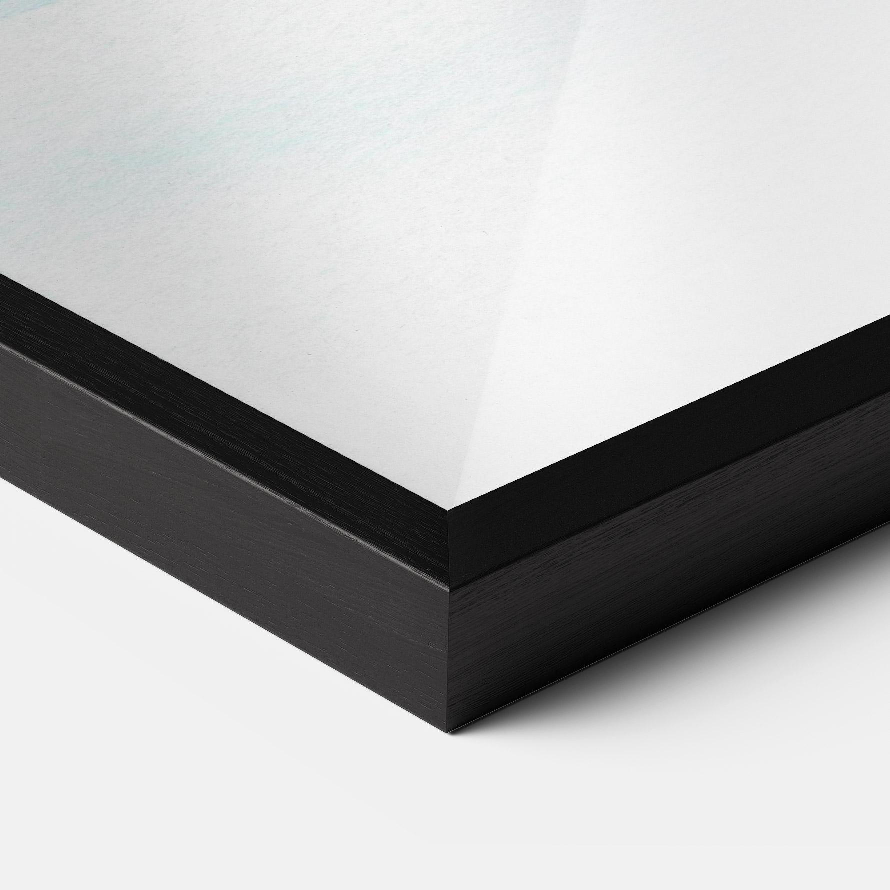 Keretezett Poszter Golden Glitter Blue mockup 3