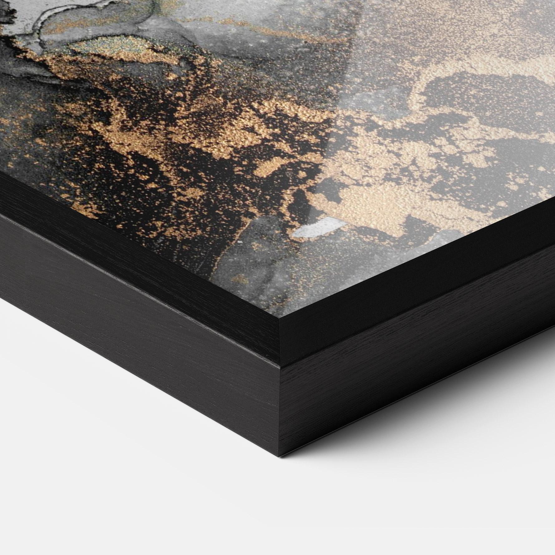 Keretezett Poszter Grey Gold Marble mockup 3