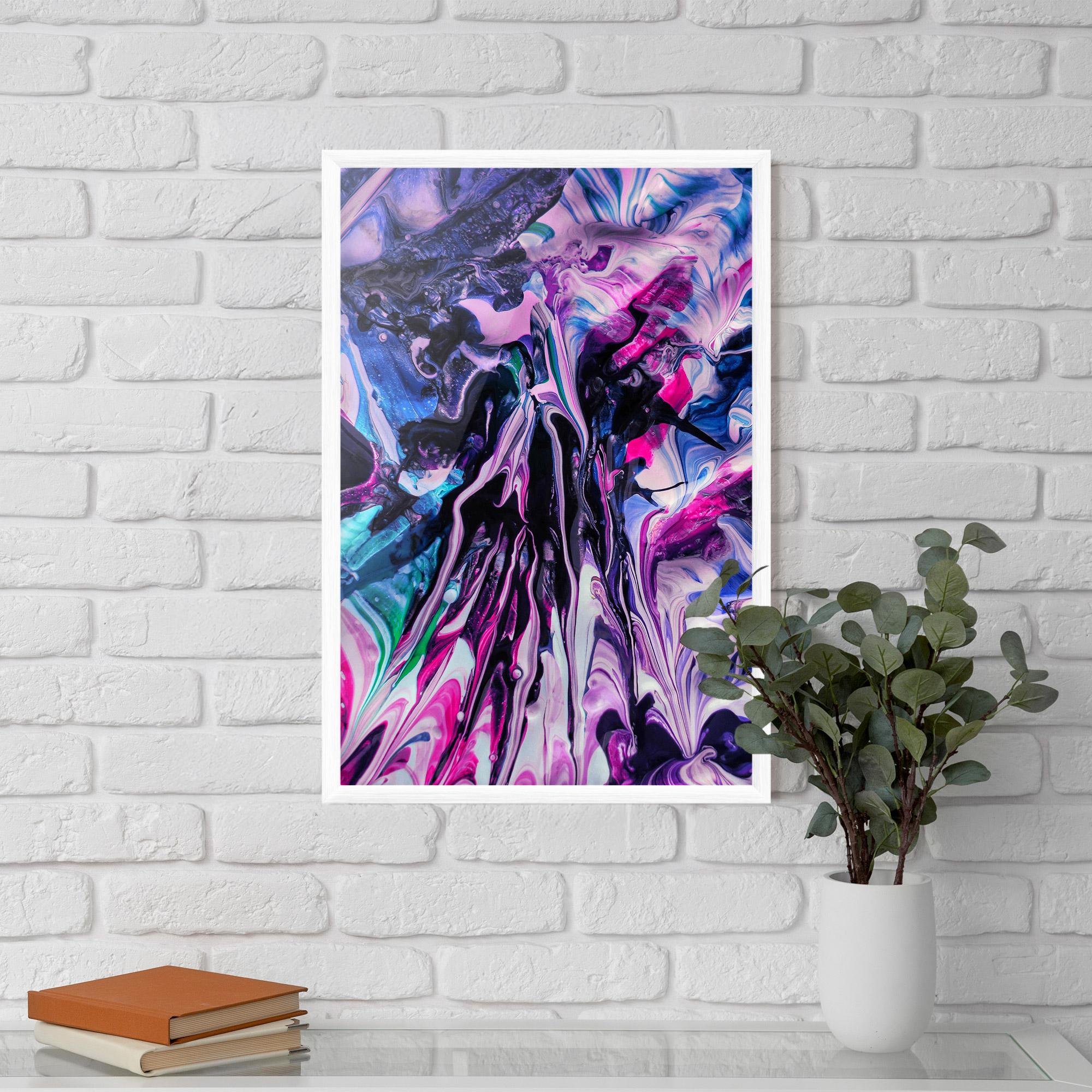 Keretezett Poszter Abstract Rose Colours mockup 5