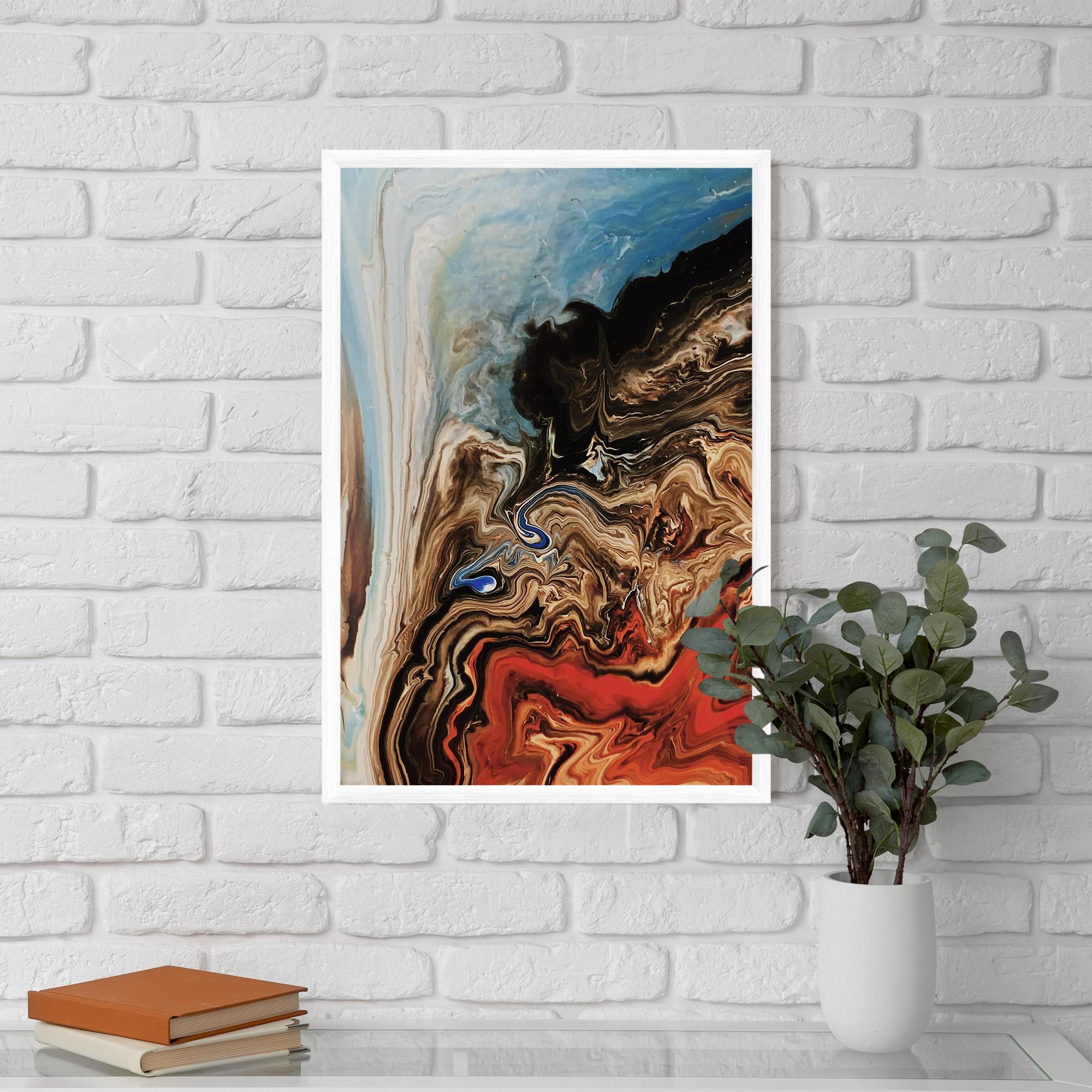 Keretezett Poszter Abstract Waterfall mockup 5