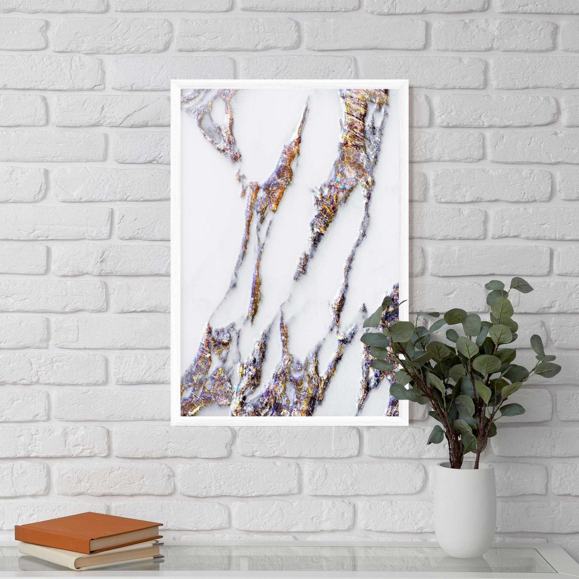 Keretezett Poszter Beautiful Color Marble mockup 5